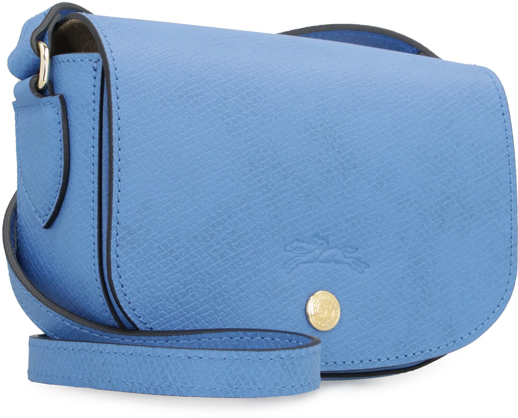 Longchamp Le Foulonne Leather Bucket Bag in Blue