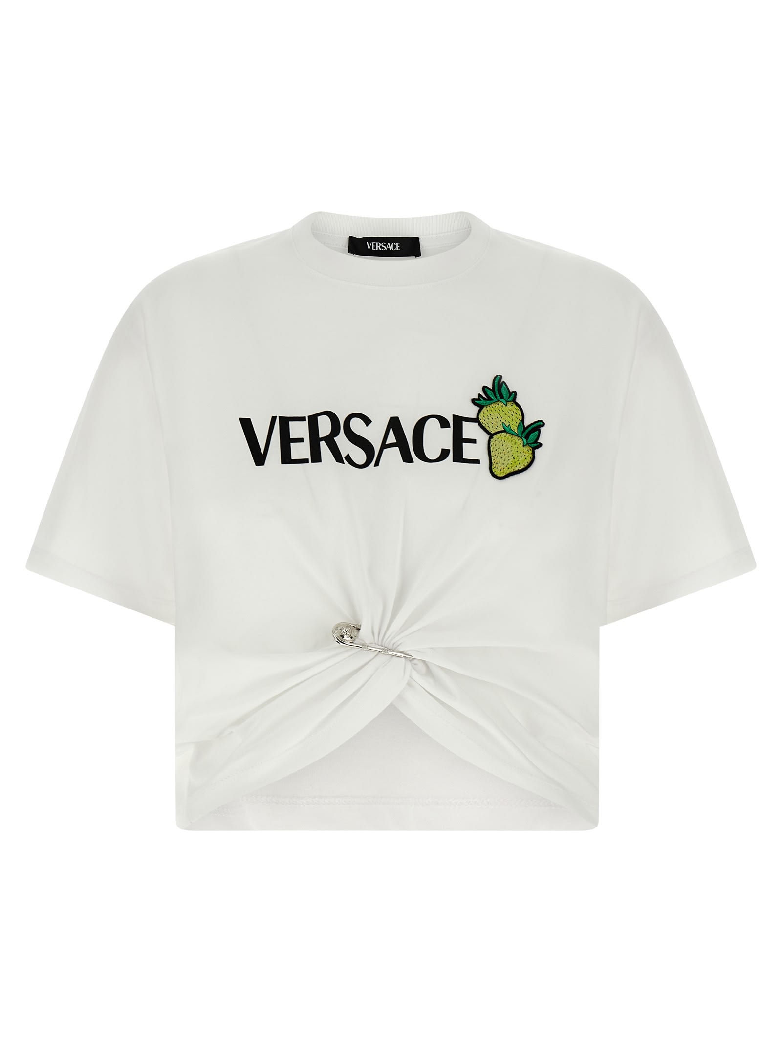 Tシャツ・カットソー VERSACE 'Strawberry patch' T-shirt (10188981A13614 1W000) Versace 'strawberry Patch' T-shirt | italist