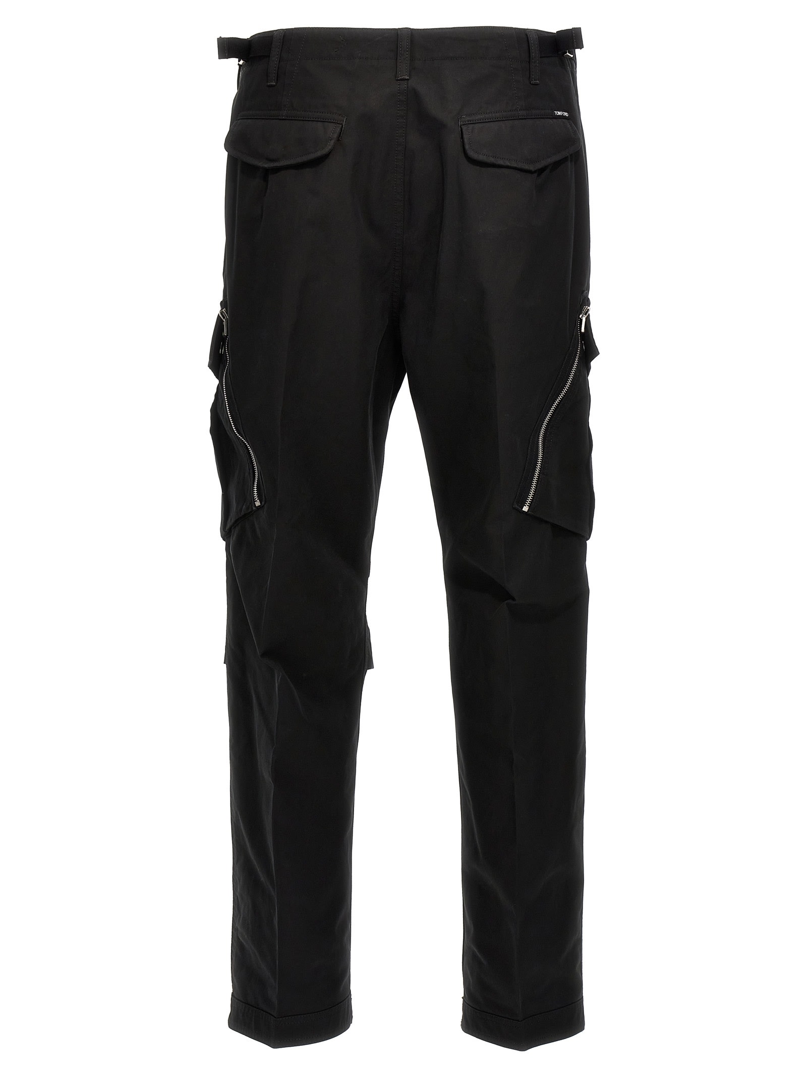 【送料&関税込】Tom Ford Black Satin Cargo Trousers Tom Ford Cargo Pants | italist