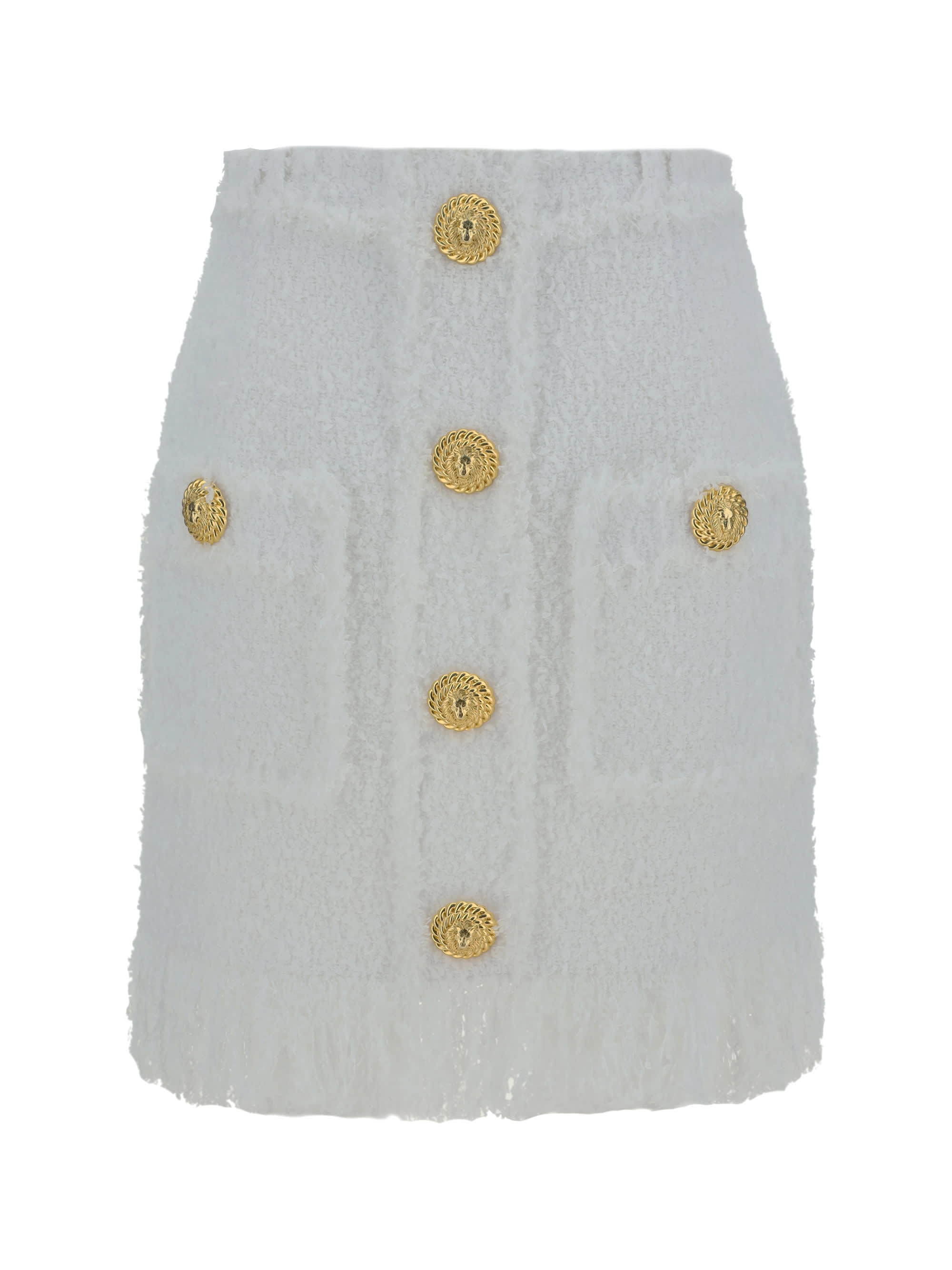 ミニスカート BALMAIN Women Skirts DF1LBA20XC670FA White Balmain Mini Skirt | italist
