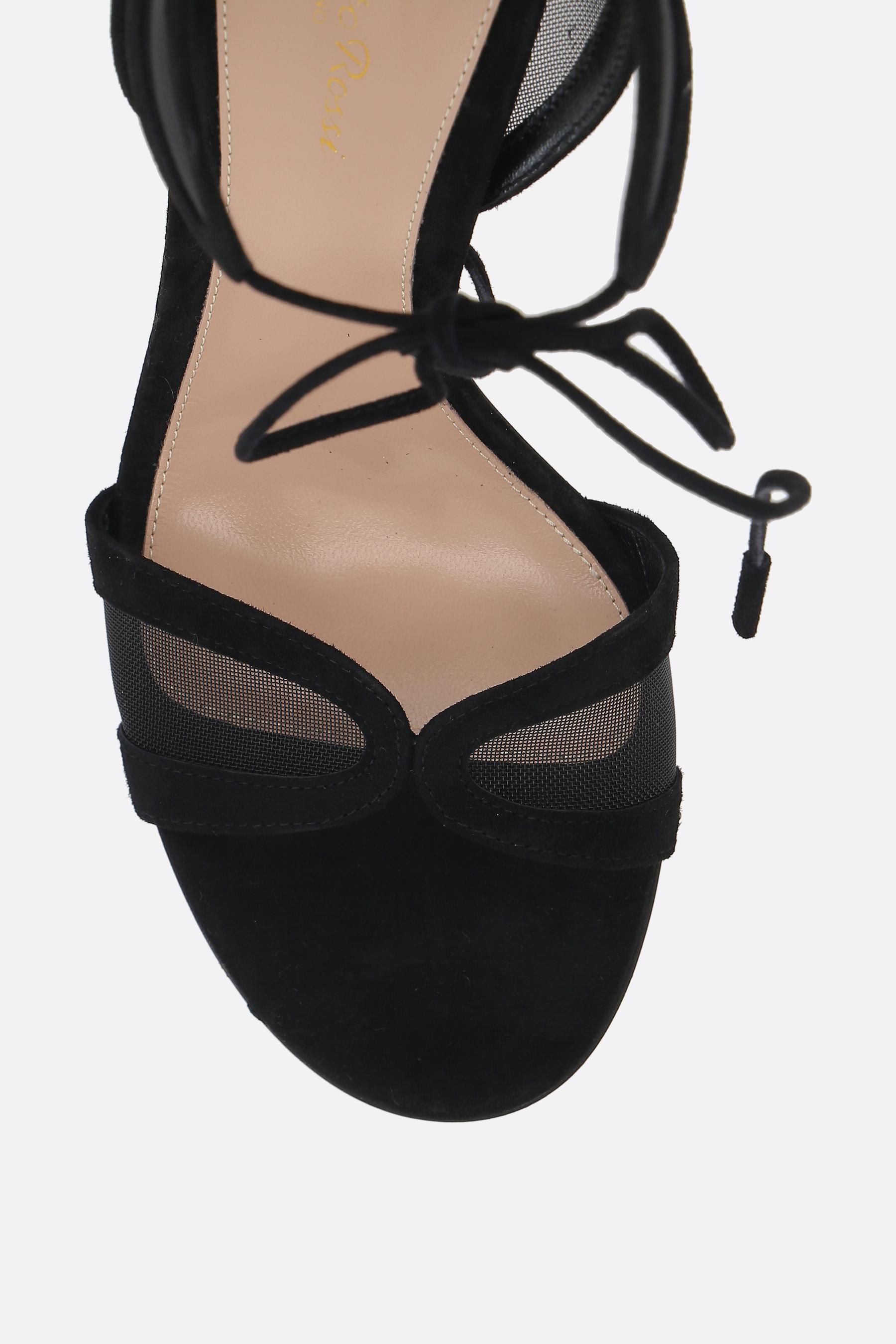 Gianvito Rossi Falene Sandals In Suede And Mesh | italist