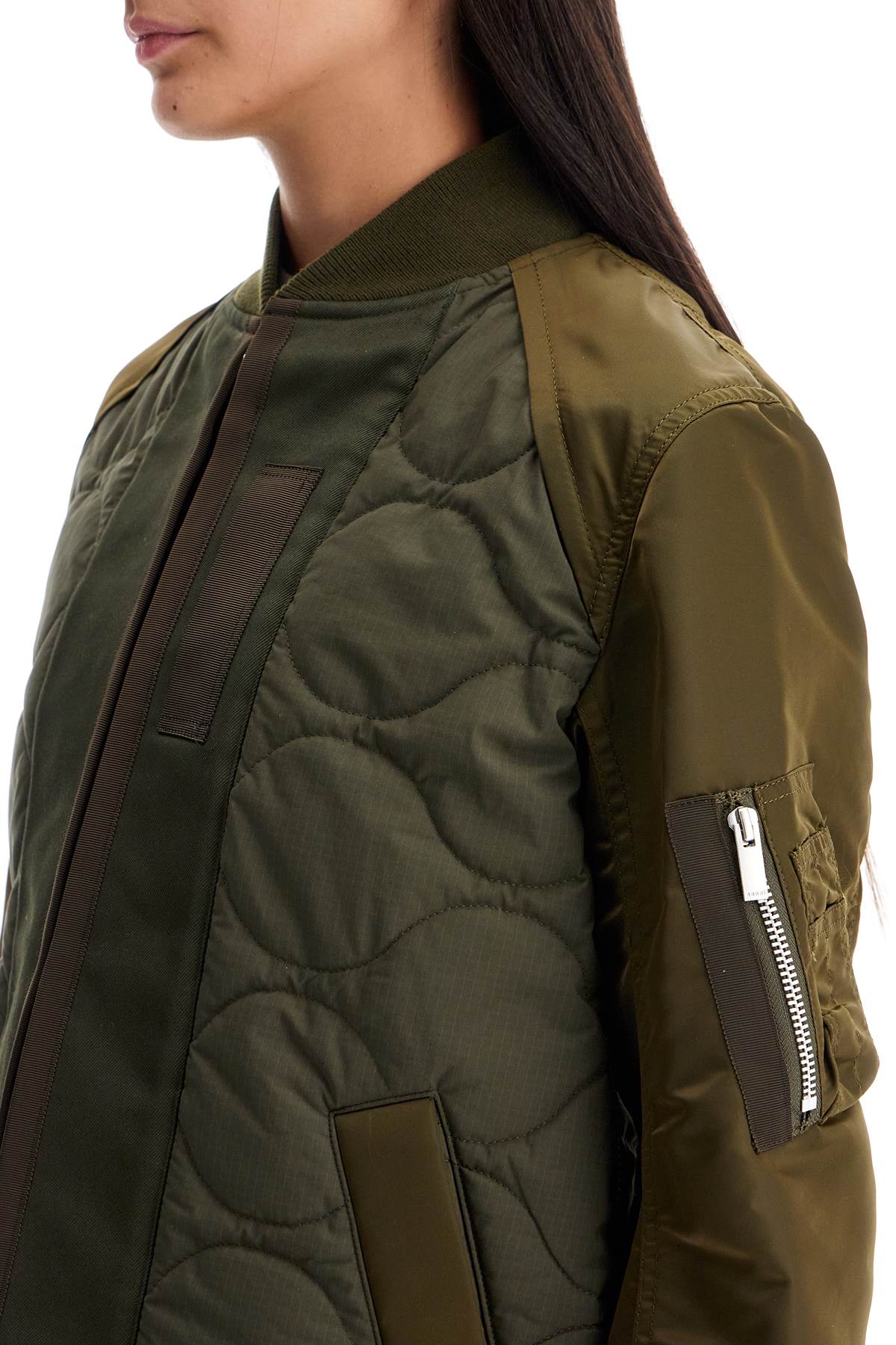 【送料&関税込】Sacai Hybrid Nylon And Ripstop Jacket Sacai Hybrid Nylon And Ripstop Jacket | italist