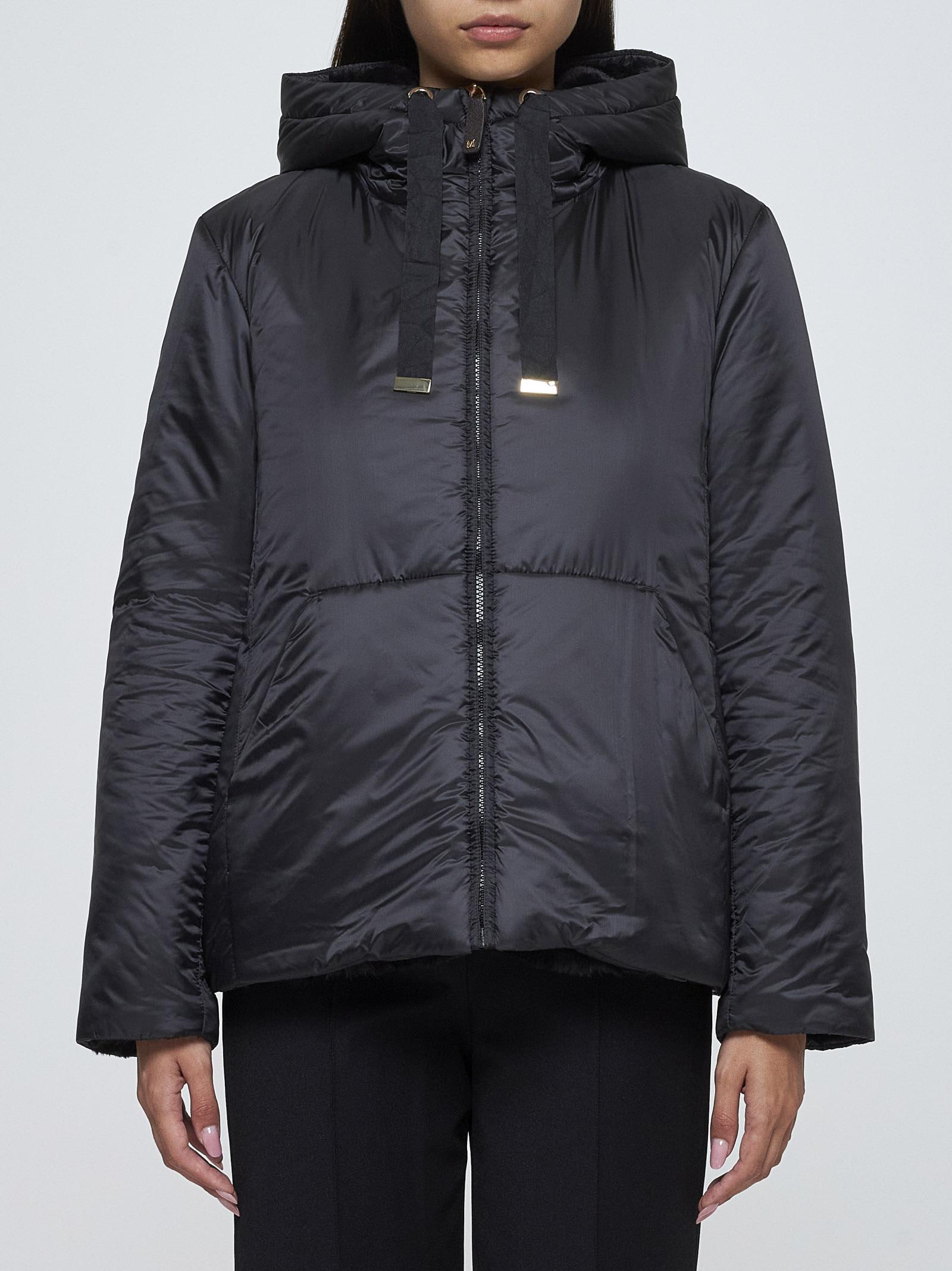 MAXMARA THE CUBE FLINNジャケット Max Mara The Cube Flinn Technical Fabric And Faux Fur Jacket