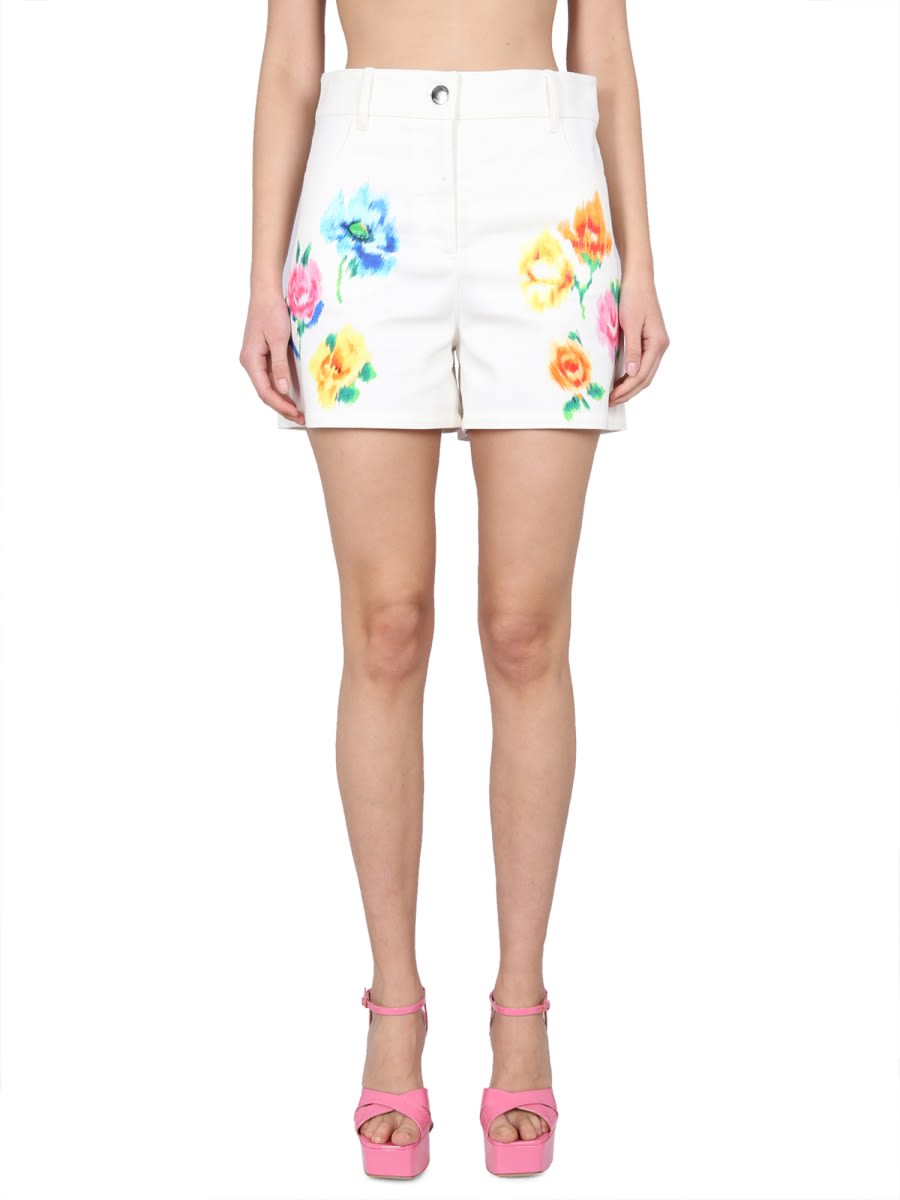 【関税&送料込】Boutique Moschino Shorts In Broderie Anglais Boutique Moschino Shorts In Broderie Anglaise Flower Chiné