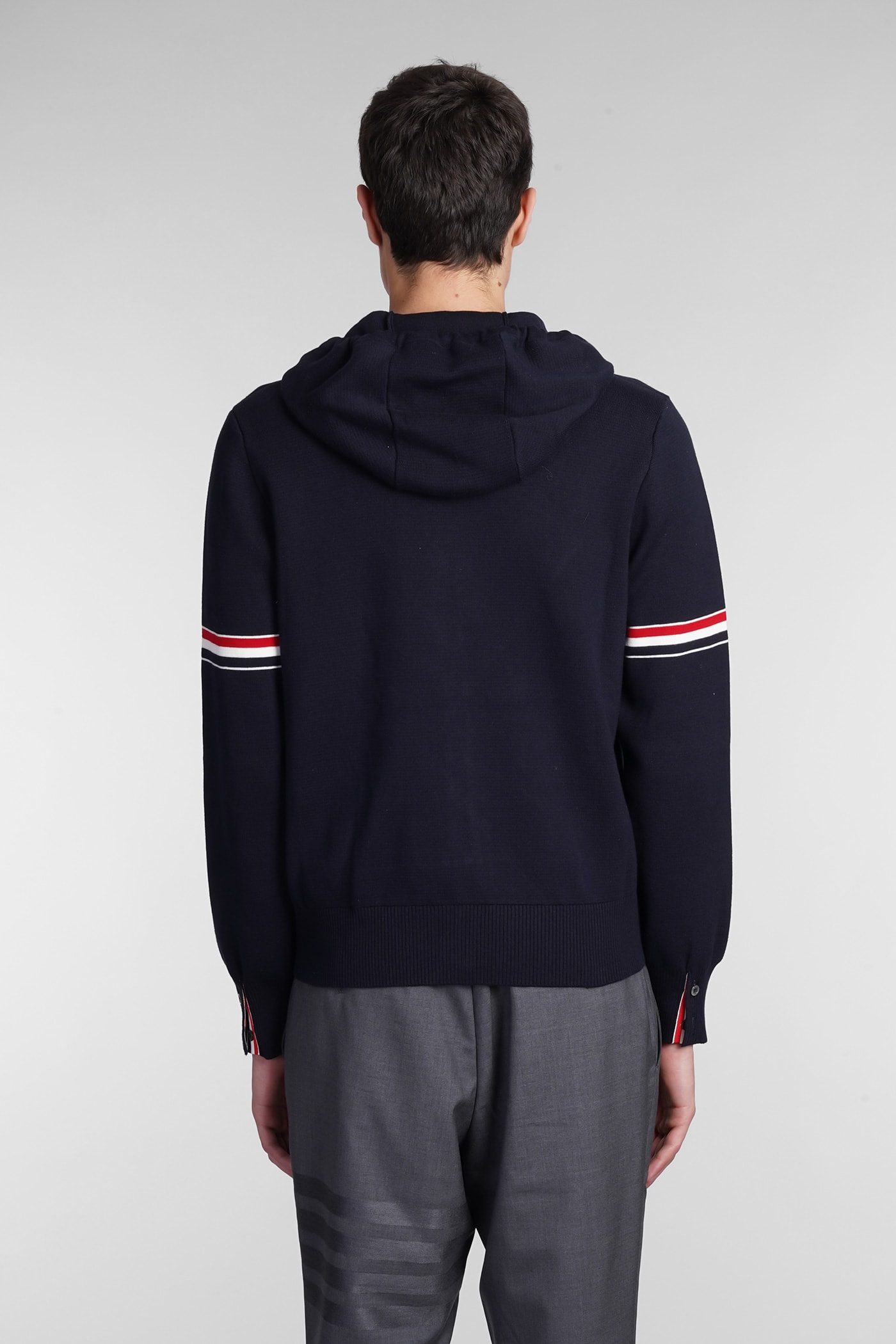 【送料&関税込】Thom Browne Contrasting Bands Hoodie Thom Browne Contrasting Bands Hoodie | italist