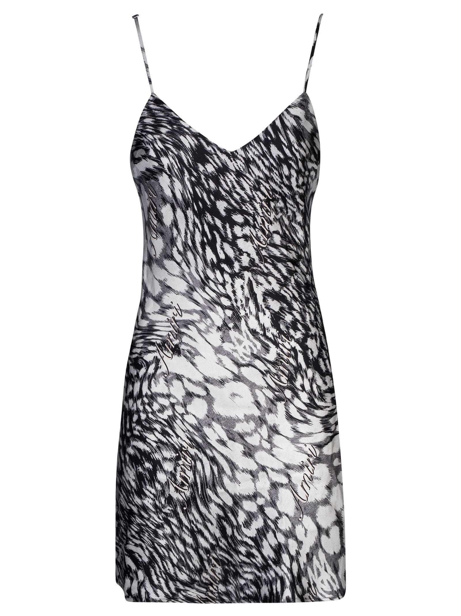 leopard mini slip dress