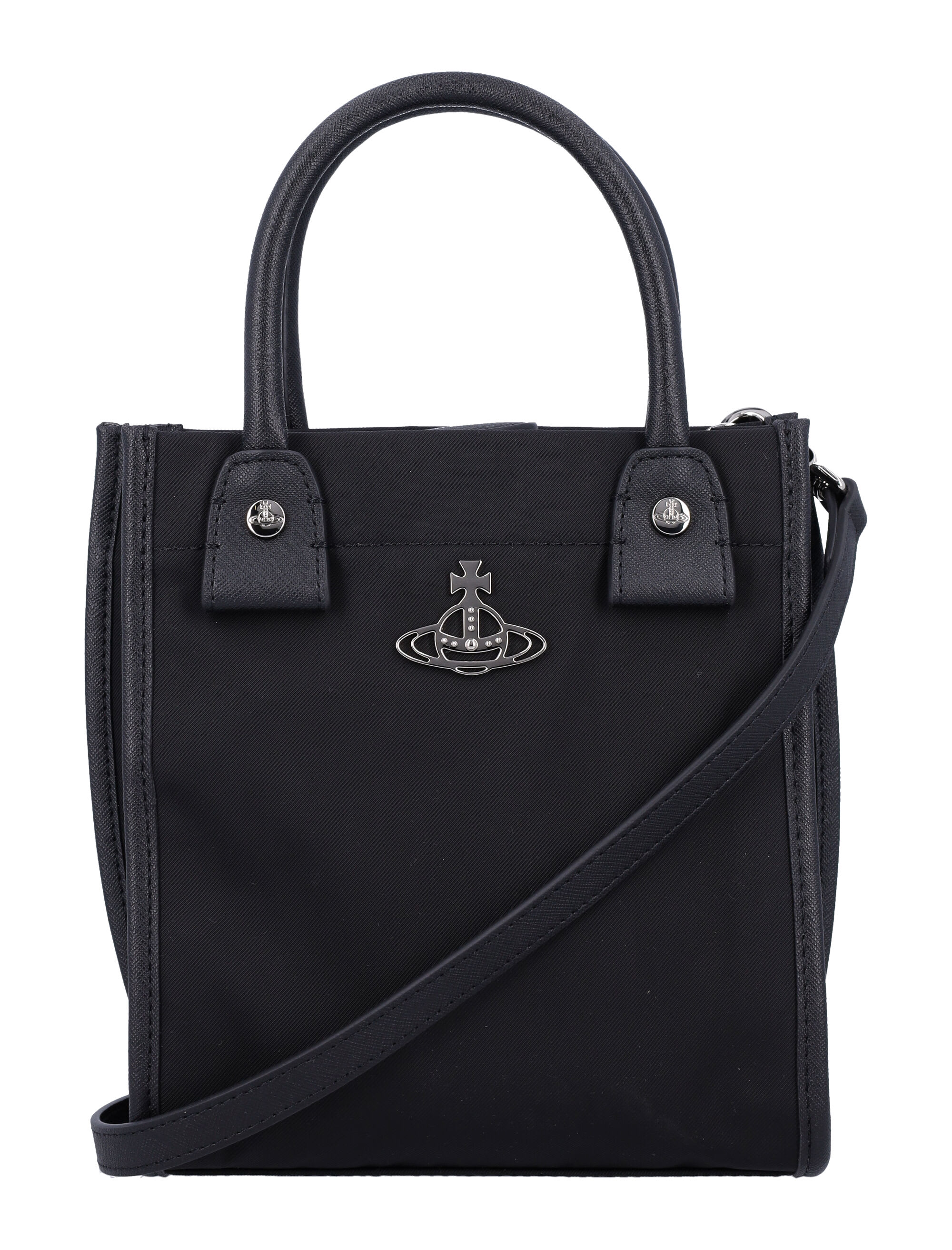 Vivienne Westwood｜ (TEDDY SMALL TOTE CROSSBODY (4803000 Teddy Small Tote Crossbody Bag in BLACK | Vivienne Westwood®