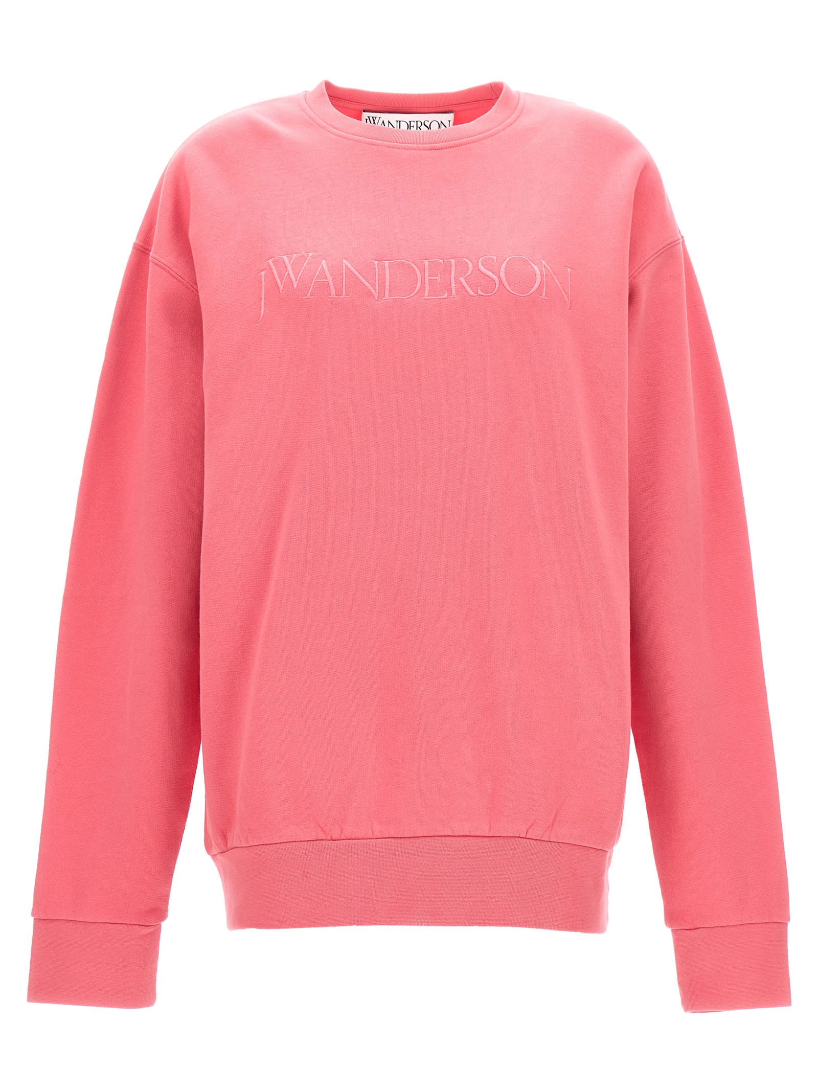 ★J W ANDERSON★ Logo embroidery sweatshirt pink JW0103PG139 J.W. Anderson Logo Embroidery Sweatshirt | italist