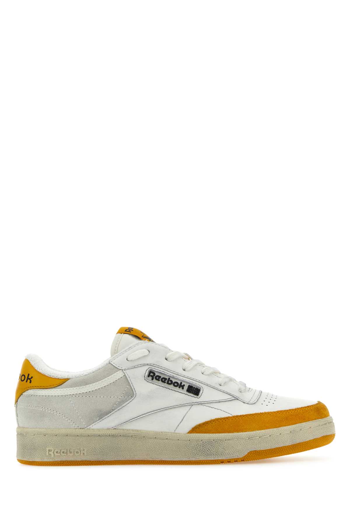 スニーカー Reebok Two-tone leather and suede Club C sneakers Reebok Two-tone Leather And Suede Club C Sneakers Reebok