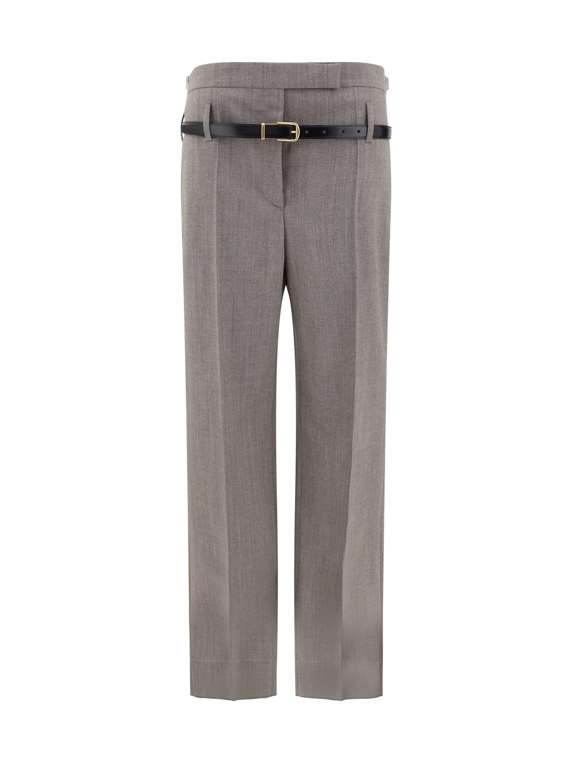 パンツ Prada Melange Cappuccino Polyester Blend Palazzo Pant 26196447_56002763_1000.jpg