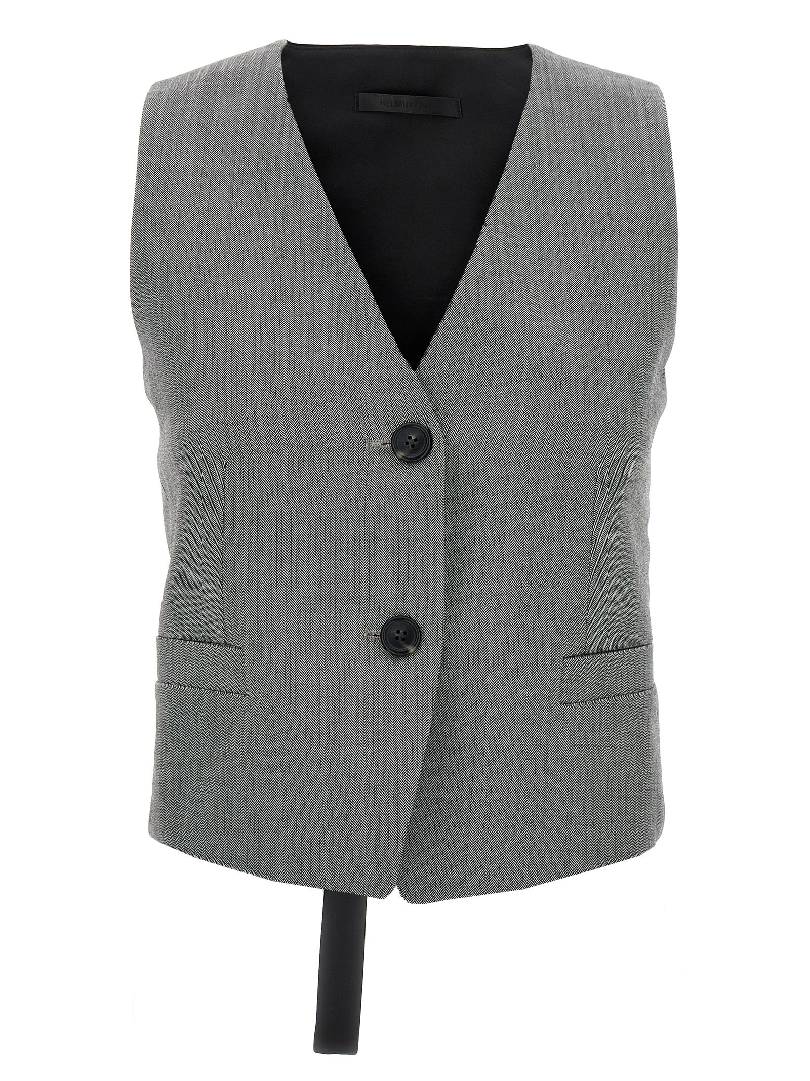 ベスト・ジレ HELMUT LANG SS24 Chevron vest (N09HW104 ACX) Helmut Lang Chevron Vest | italist