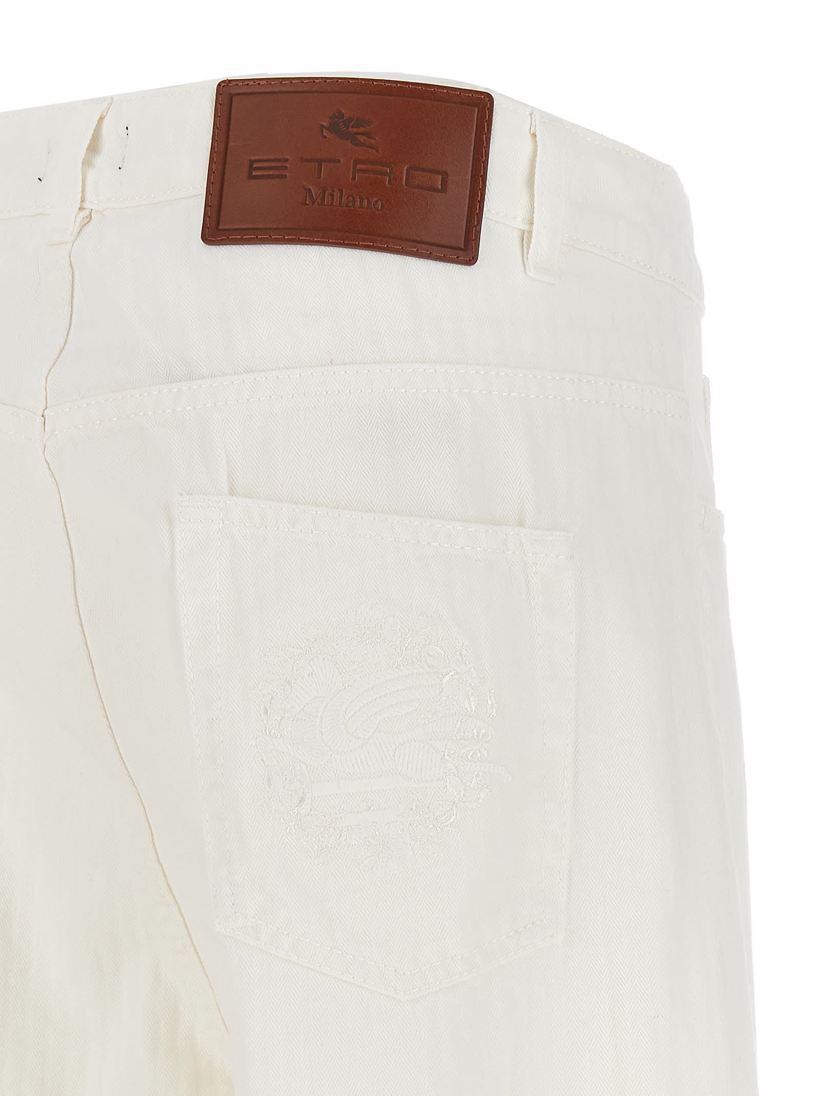Etro Baggy Chevron Jeans | italist