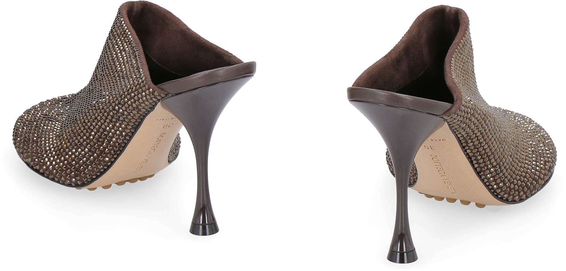 Bottega Veneta Sparkle Dot Sock Leather Mules | italist
