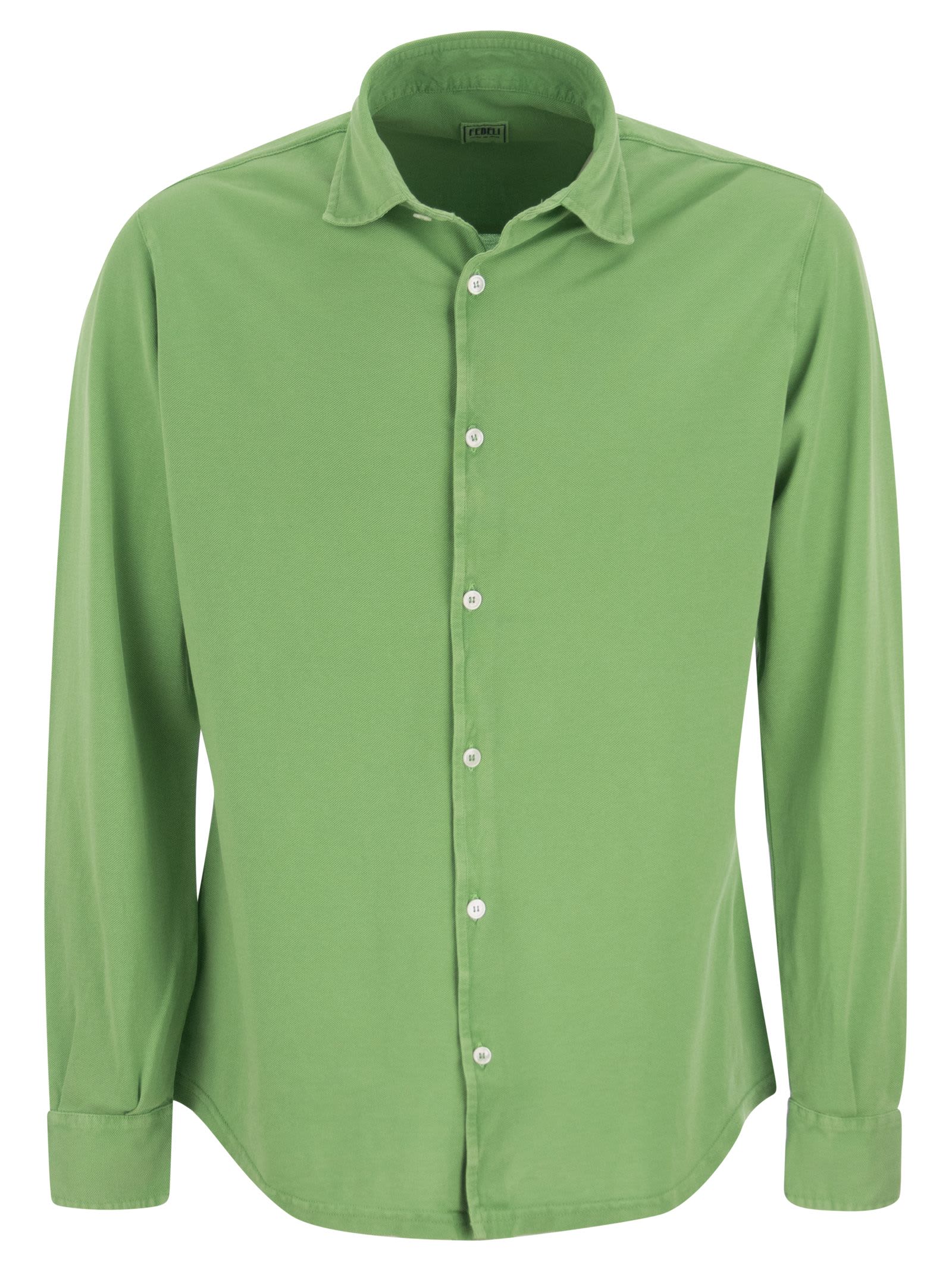 Tシャツ・カットソー Fedeli SS23 ROBERT - Cotton pique shirt (6UEF0123 41) Fedeli Robert - Cotton Piqué Shirt | italist