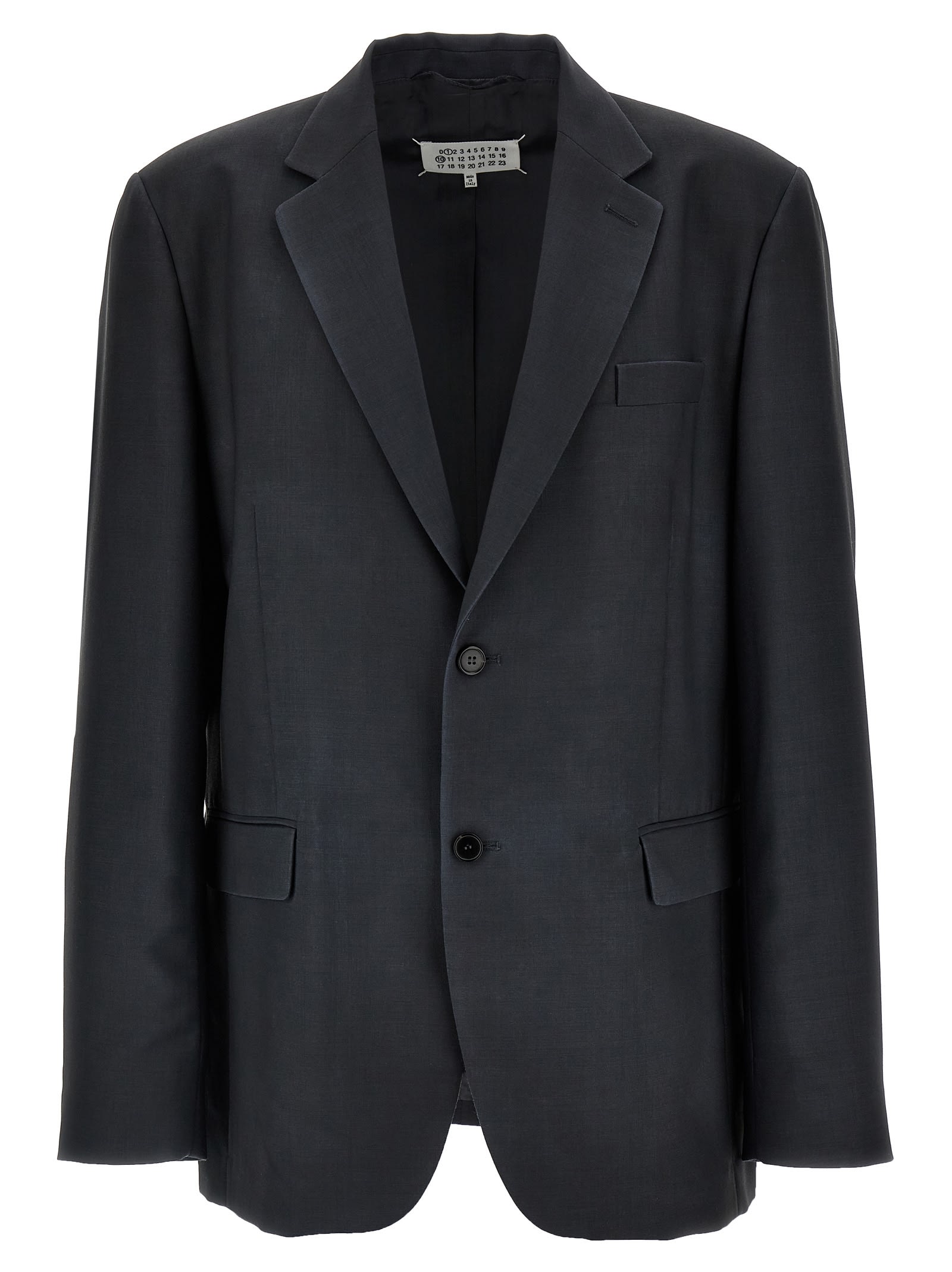 ジャケット MAISON MARGIELA SINGLE-BREASTED WOOL AND MOHAIR BLAZER Maison Margiela Single-breasted Mohair Blazer | italist