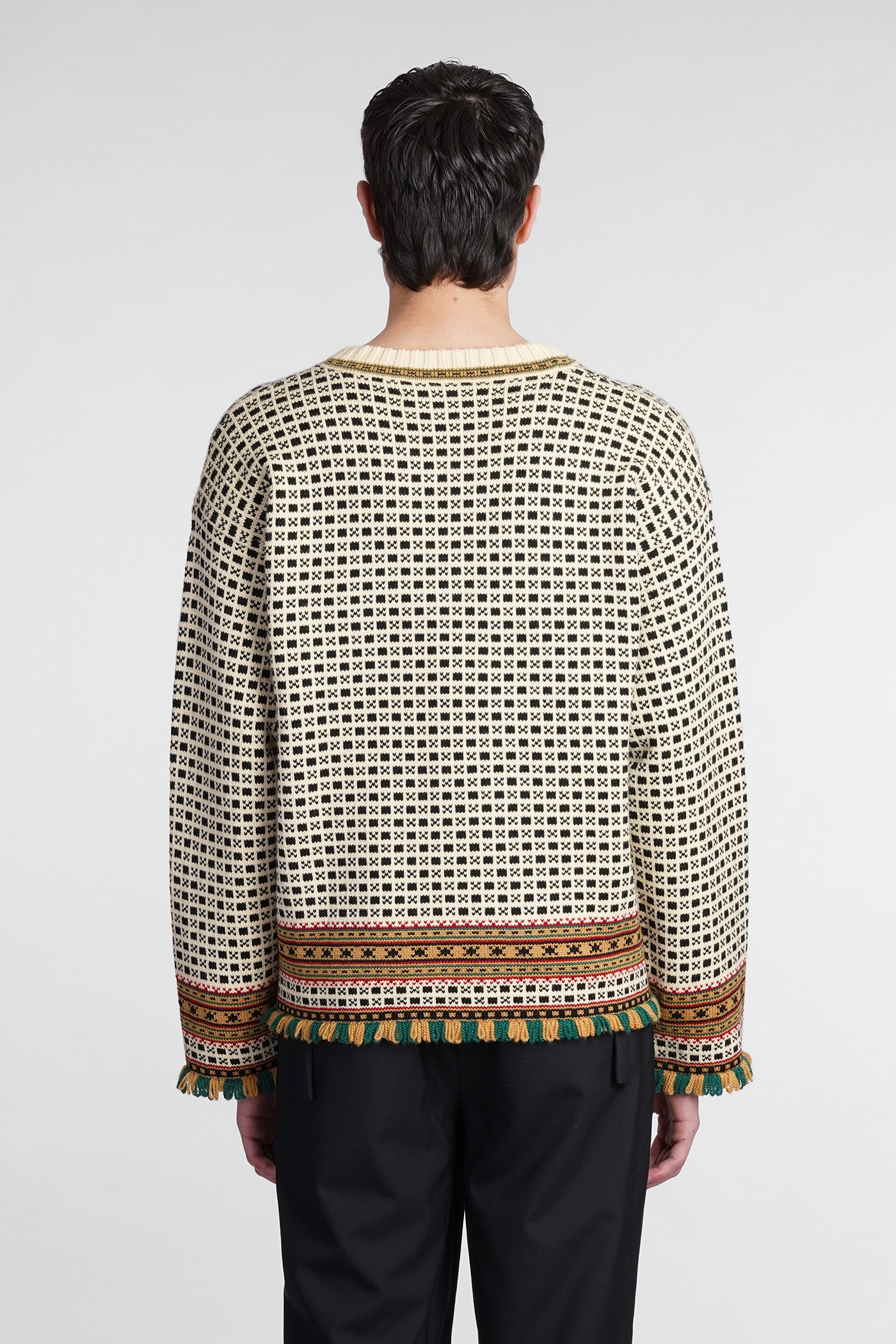 Bode Talsi Checkerboard-Pattern Sweater