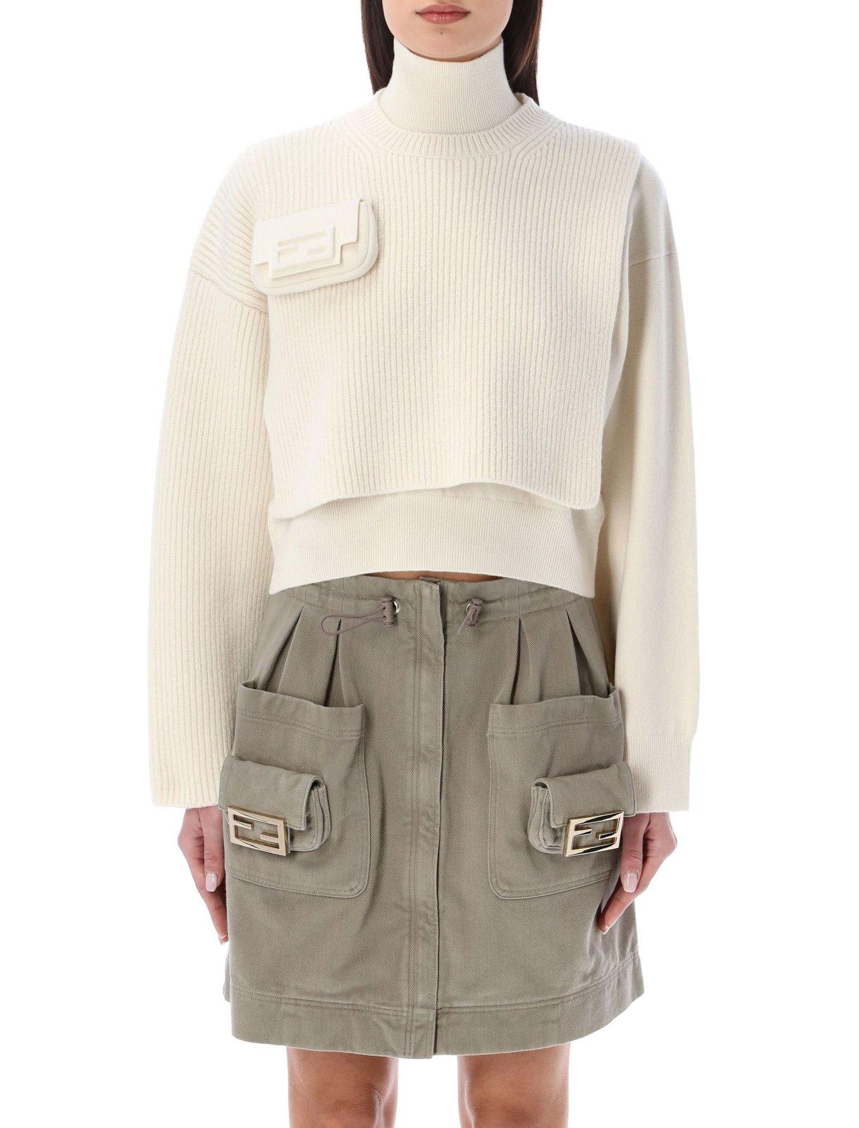 FENDI アイボリー ケープ FENDI フェンディ ケープ/ポンチョ レディース | レディース