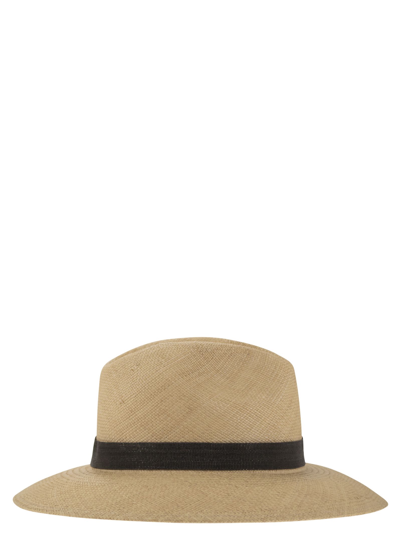 ハット BRUNELLO CUCINELLI Straw hat with Precious Band Brunello Cucinelli Straw Hat With Precious Band | italist