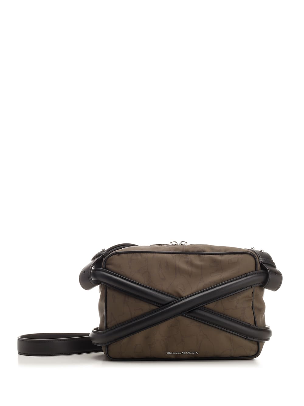 【関税&送料込】Alexander Mcqueen Mcqueen Camera Bag Alexander McQueen The Harness Zipped Camera Bag | Black