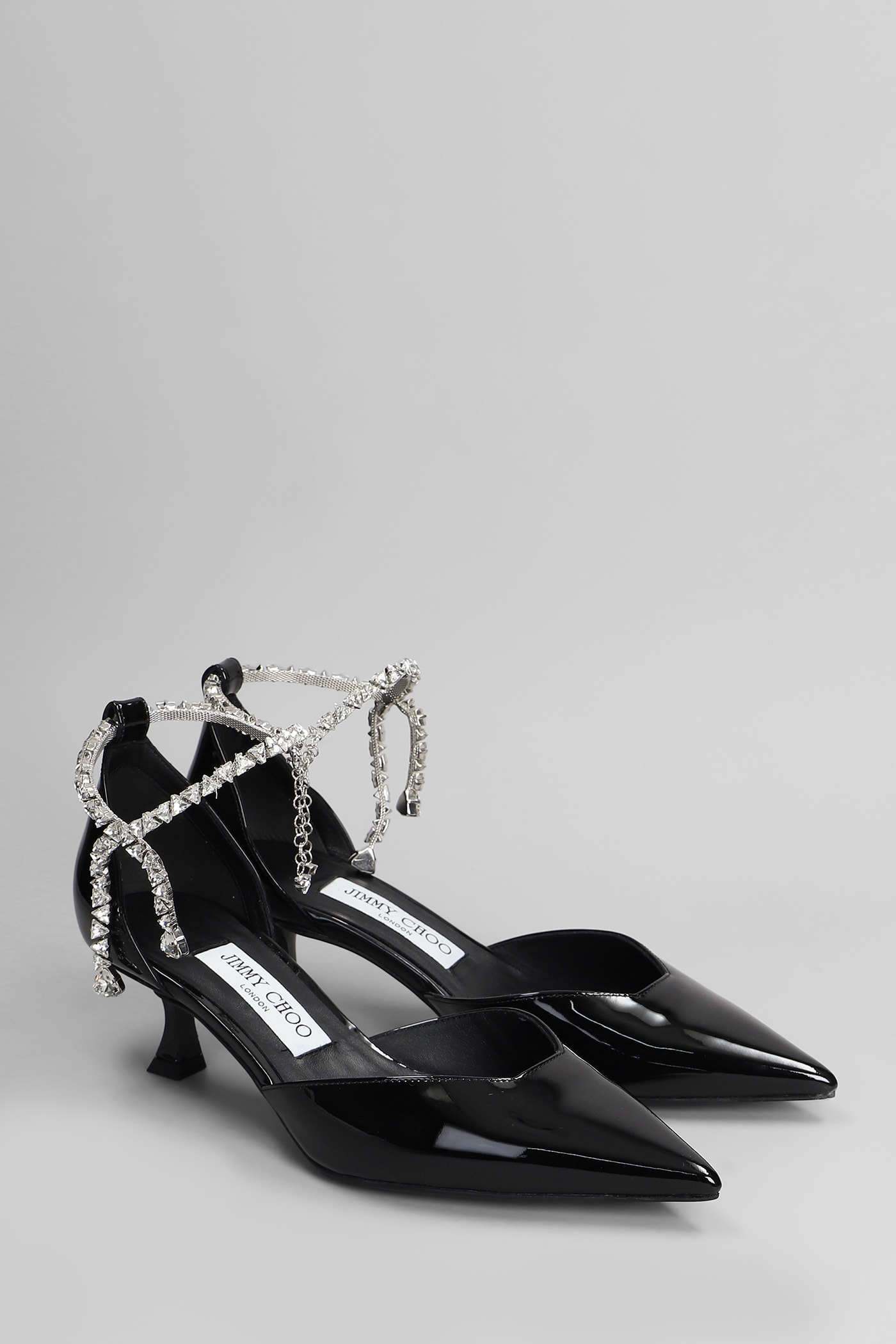 【送料&関税込】Jimmy Choo Stevie 50 Pumps In Black Patent L Stevie 50 | Black Patent Leather Pumps | JIMMY CHOO