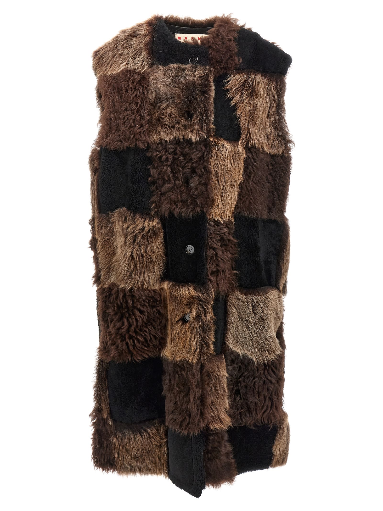 【関税＆送料込み】Marni Long Shearling Vest Marni Long Shearling Vest | italist