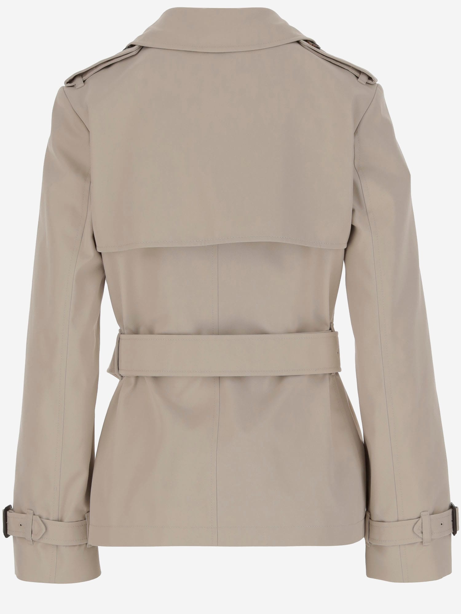 【送料&関税込】Burberry Cotton Blend Short Trench Coat Burberry cotton-blend Trench Coat | Neutrals | FARFETCH