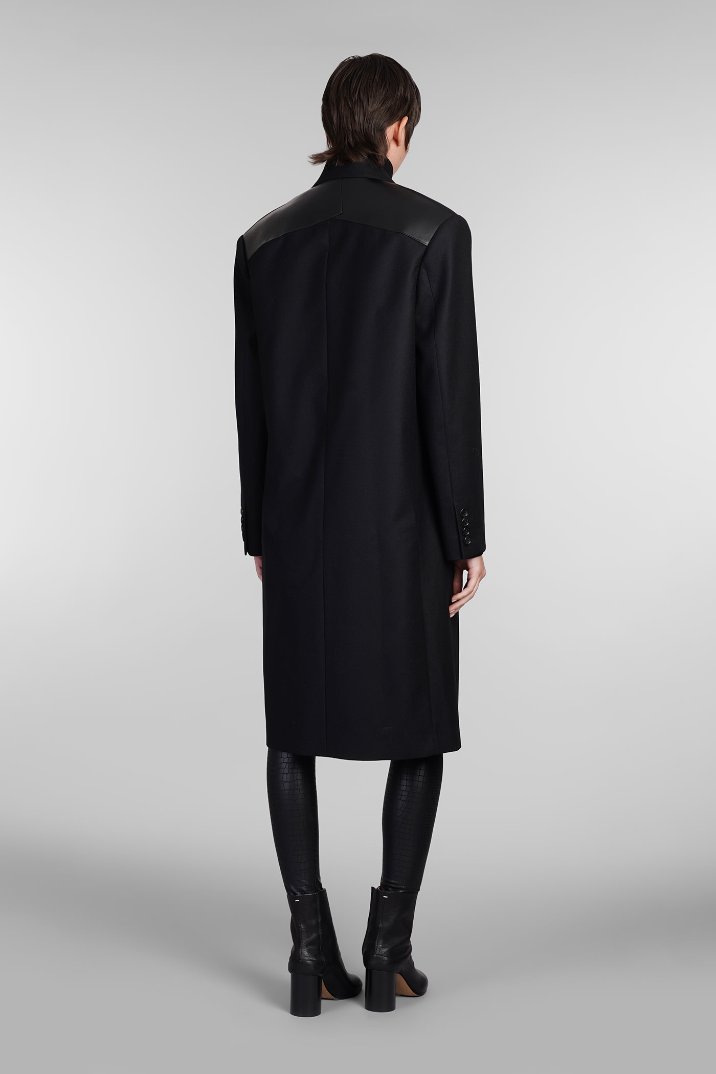 Junya Watanabe Coat In Black Wool | italist
