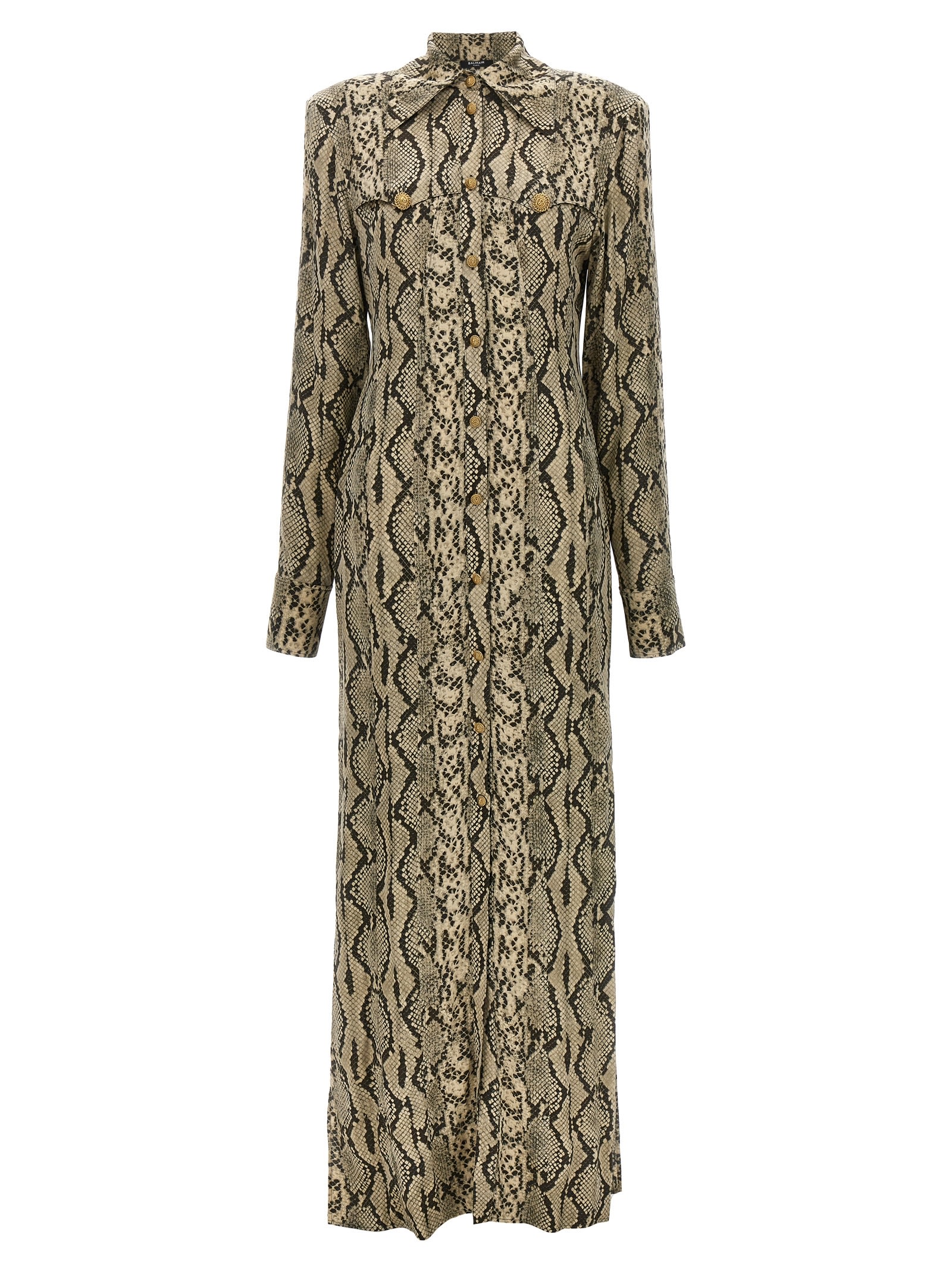 python pattern shirt dress