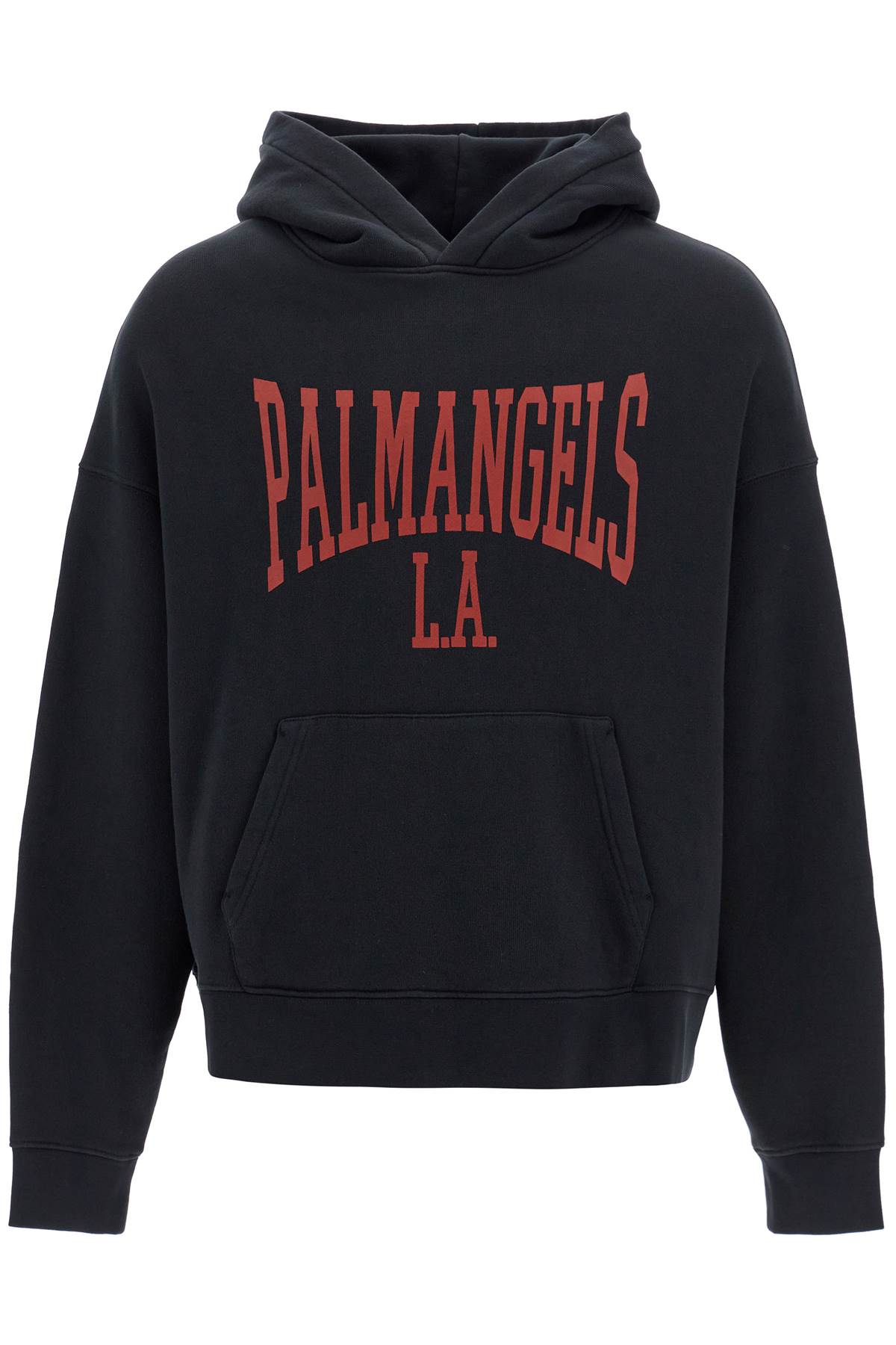 【関税込み】Palm Angels グリーン College スウェットシャツ Palm Angels Curved logo-print Hoodie | Black | FARFETCH