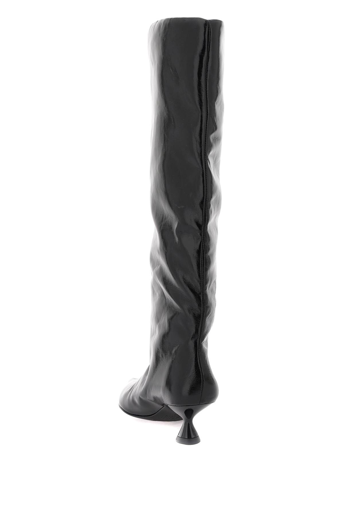 【送料&関税込】Ganni Soft Slouchy High Boots Ganni Soft Slouchy High Shaft Boot - Naplack Black | Garmentory