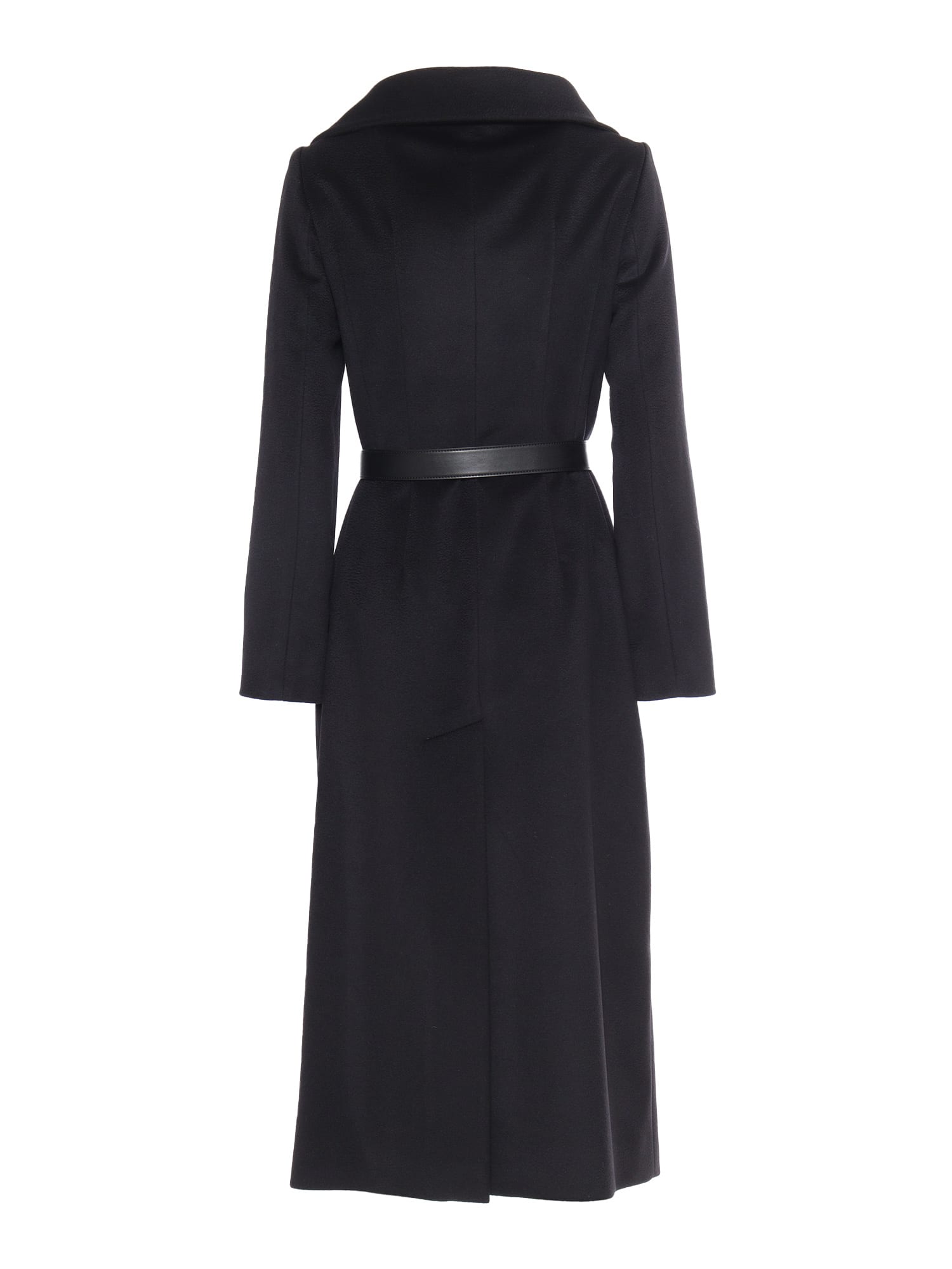 コート MAX MARA STUDIO 'Usa' coat Black Wool robe coat, black | 