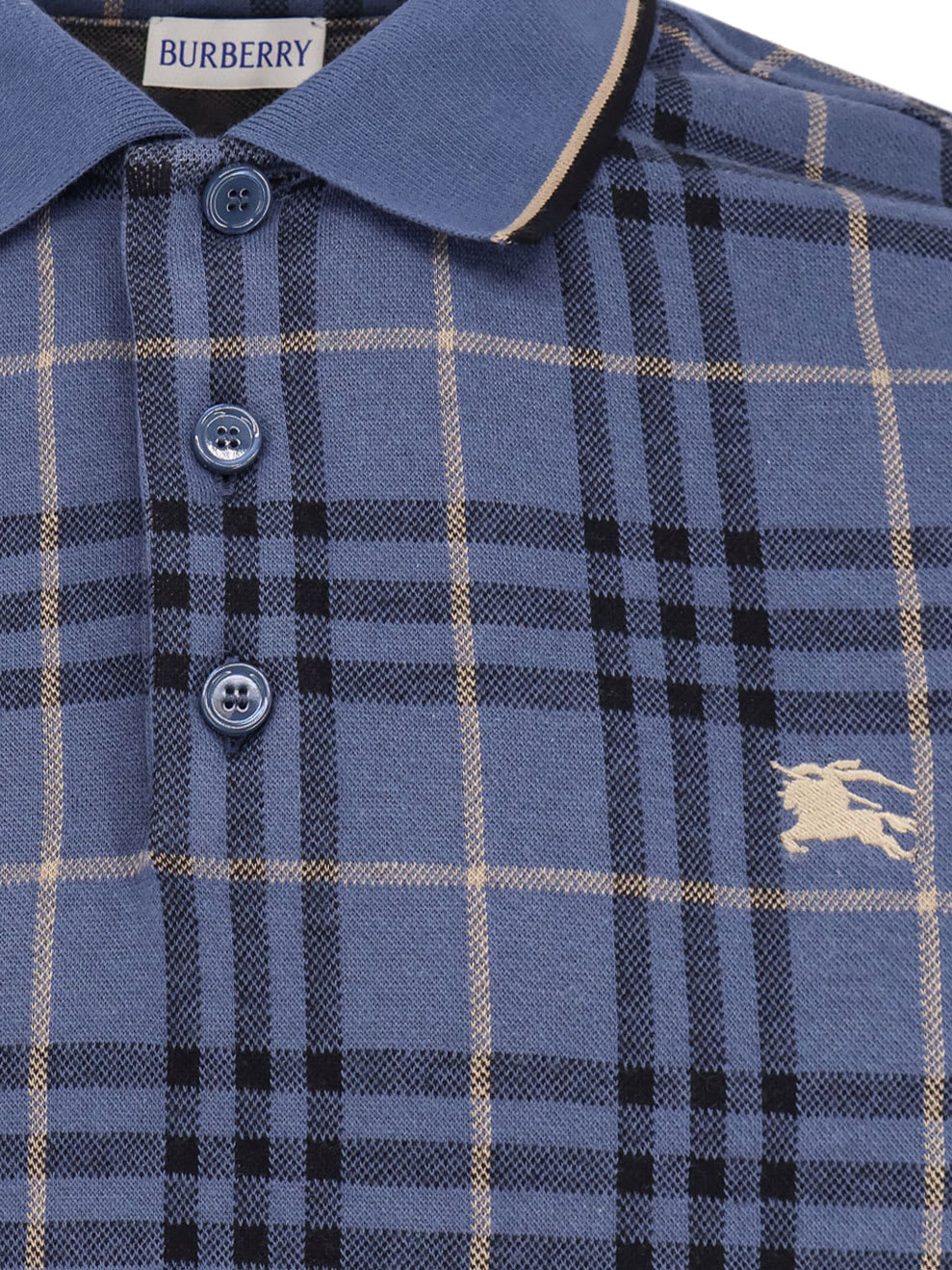 Tシャツ・カットソー BURBERRY Stan polo shirt with Check print Burberry Stan polo shirt check print | The Fashion Square