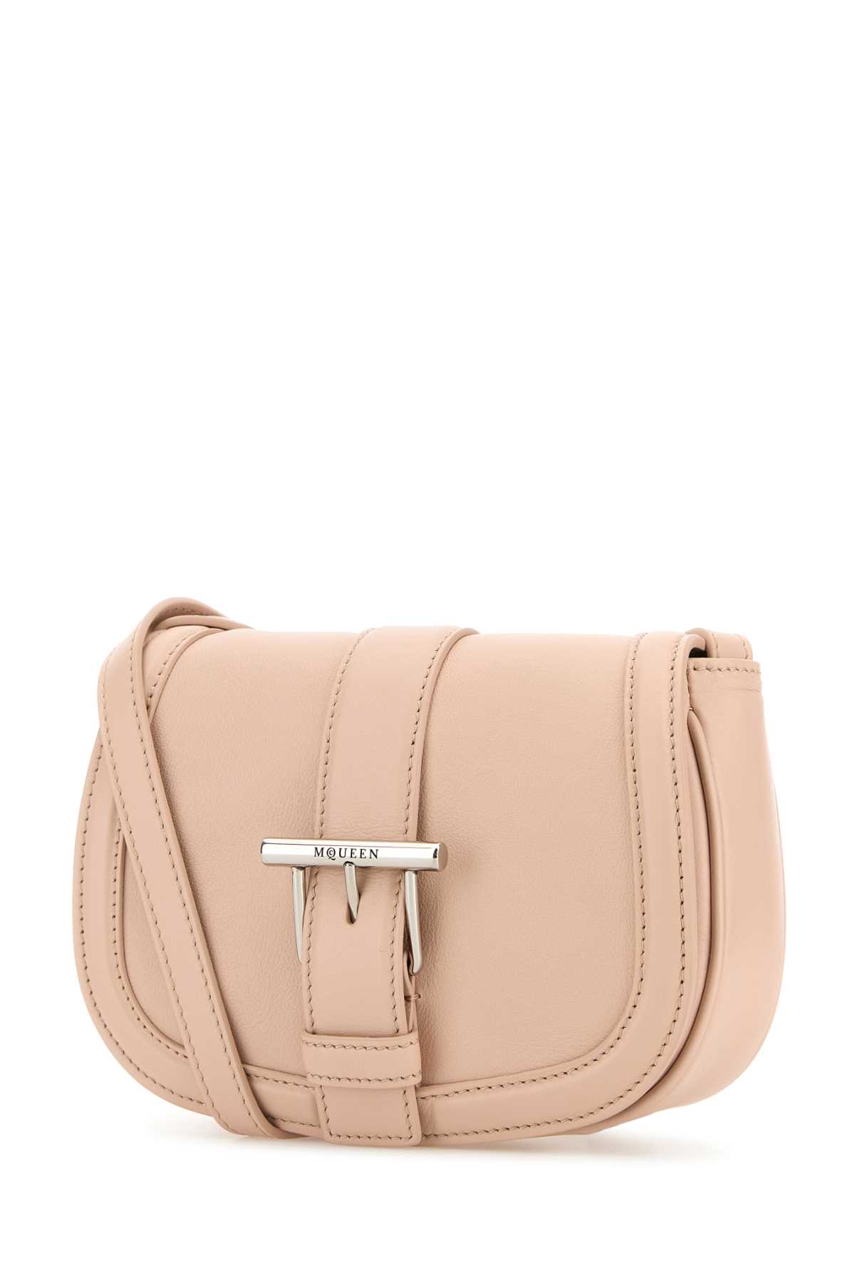 ショルダーバッグ・ポシェット ALEXANDER MCQUEEN PASTEL PINK MINI SATCHEL CROSSBODY BAG Alexander McQueen Pastel Pink Leather Mini Satchel Crossbody
