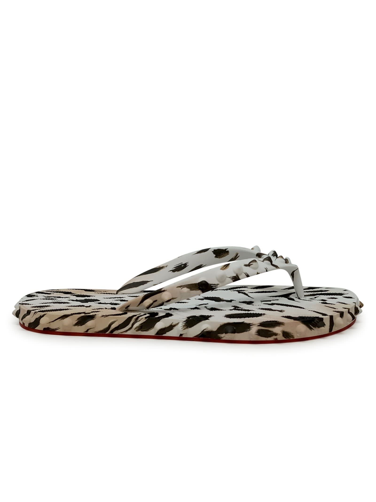 シューズ・サンダルその他 CHRISTIAN LOUBOUTIN Woman Flat sandals Pink 1250602 P891 Christian Louboutin Rosa Z Patent Red Sole Sandals | Neiman