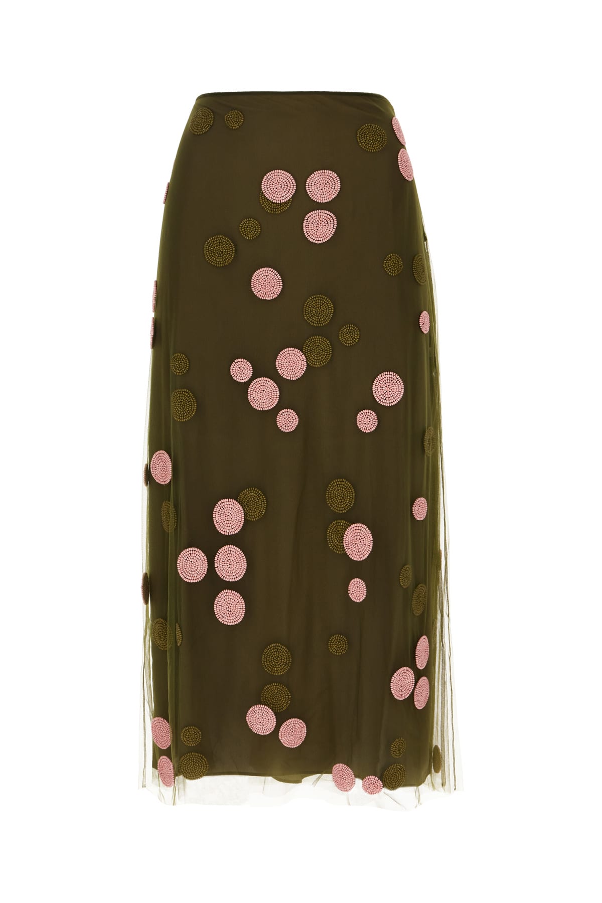【送料&関税込】Fendi Military Green Tulle Skirt Fendi Military Green Tulle Skirt | italist