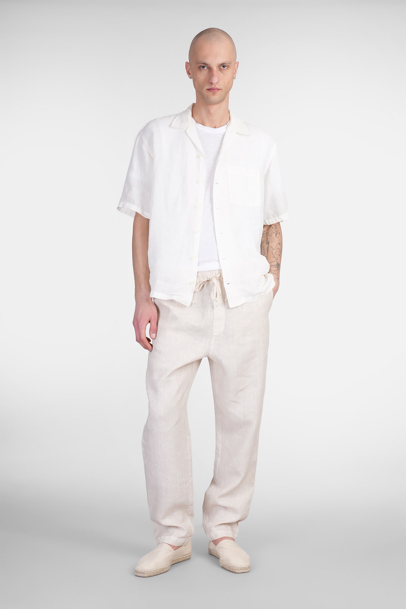 パンツ 120%LINO SS25 PANTALONE IN LINO (32ALIW2145 0000115000054) Women's Linen Pants SS25 – 120percento Lino USA