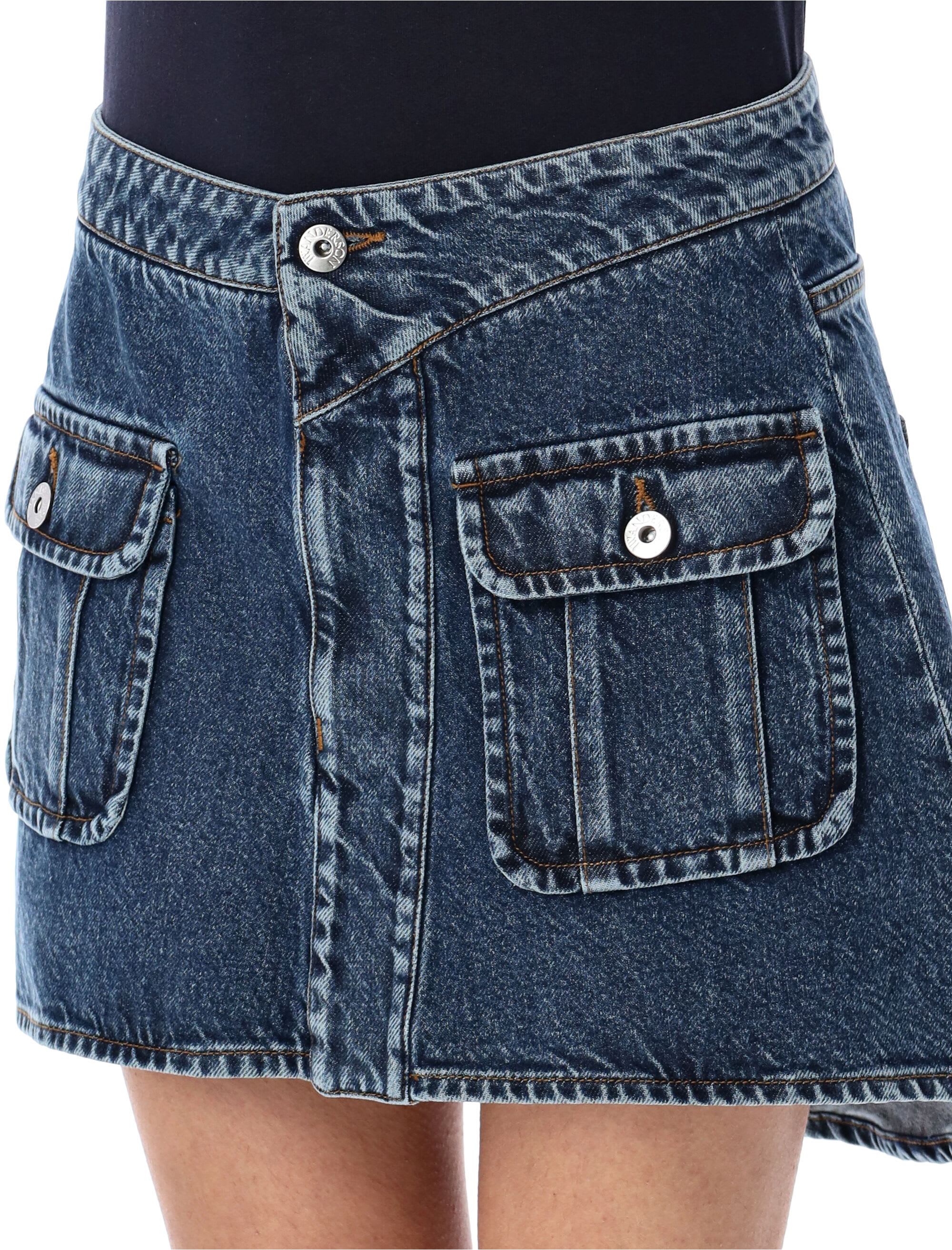 J.W. Anderson Blue Denim Miniskirt | italist