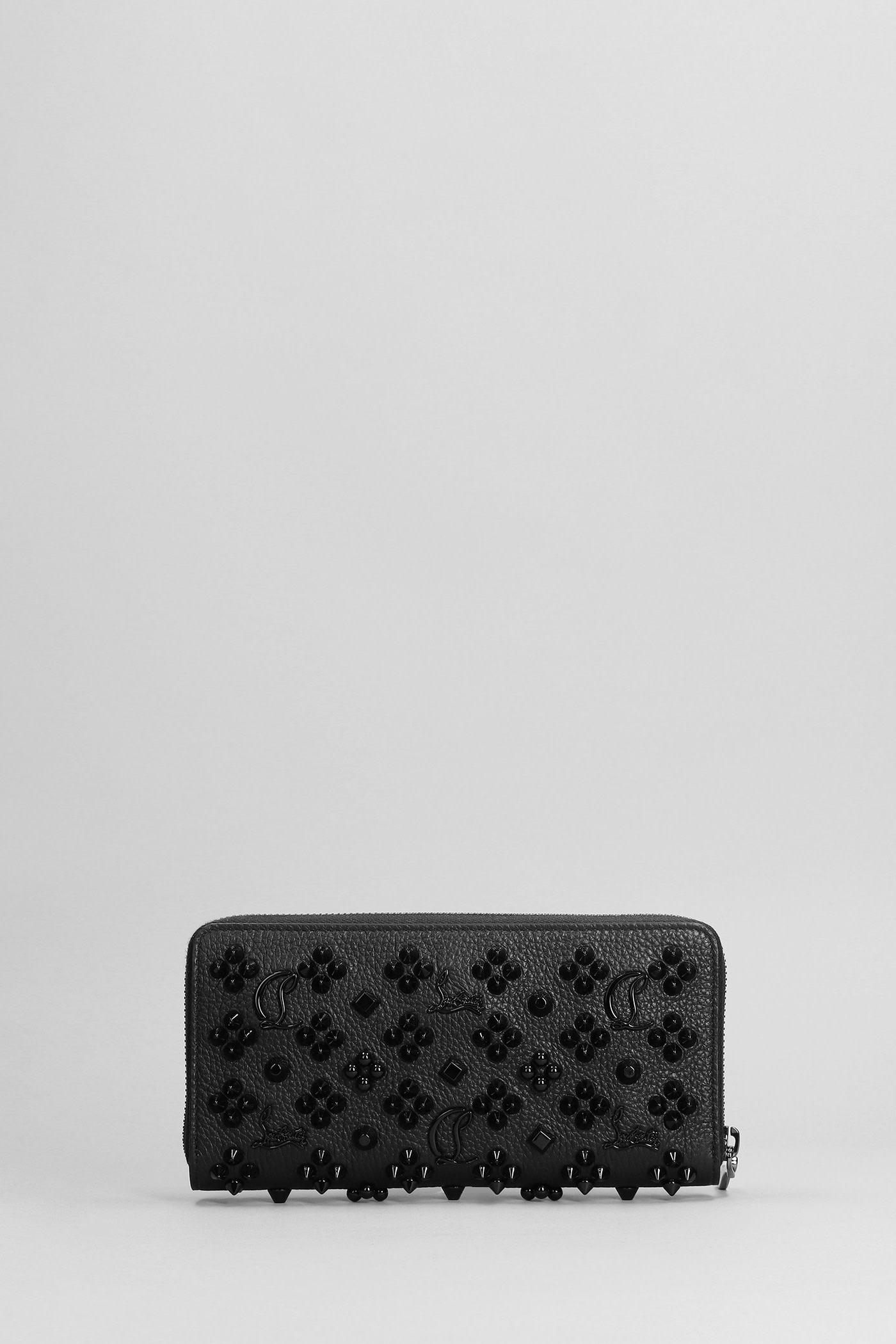 Christian Louboutin Panettone Studded Zip-around Wallet
