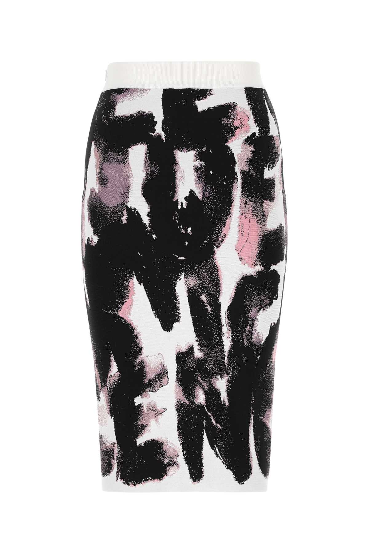 スカート Alexander Mcqueen Embroidered Stretch Viscose Blend Skirt Alexander McQueen Embroidered Stretch Viscose Blend Skirt
