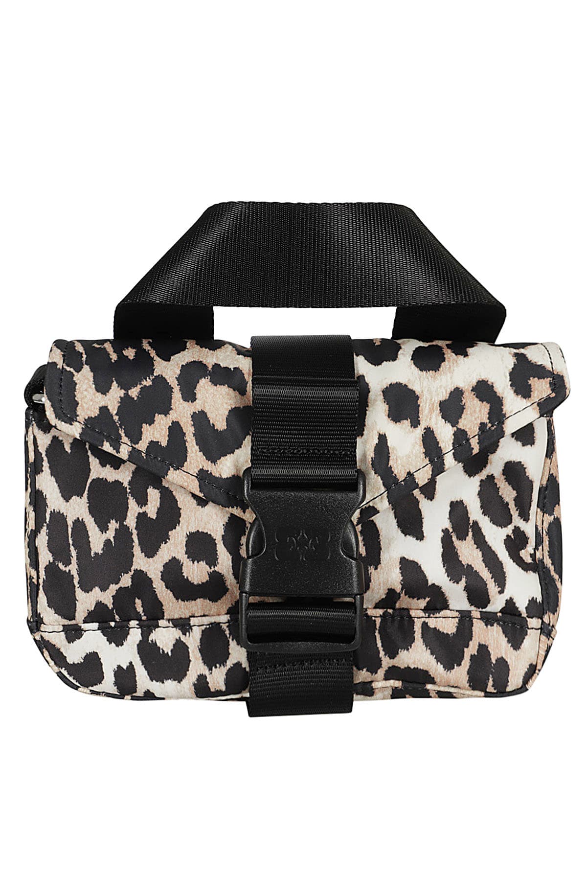 バッグ GAMNI RECYCLED TECH MINI SATCHEL LEOPARD Ganni Recycled Tech Mini Satchel Leopard | italist