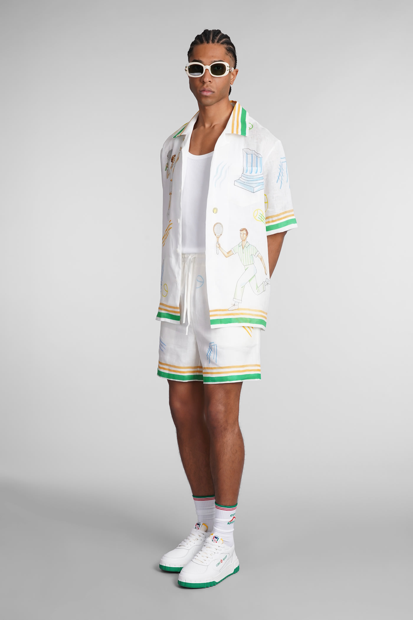 Casablanca Shirt In Beige Linen | italist