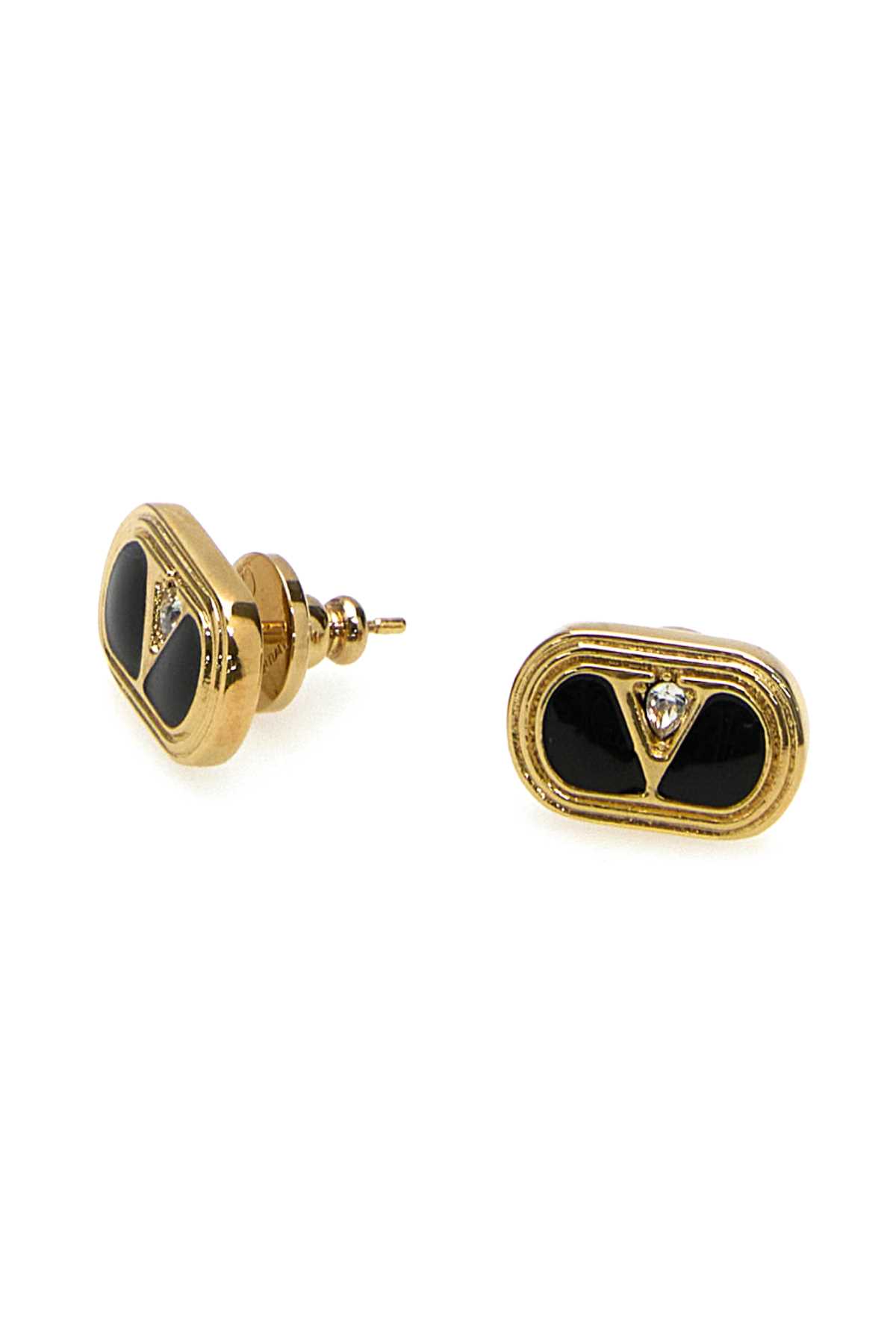 ピアス VALENTINO TWO-TONE ENAMEL AND L VLOGO EARRINGS Valentino Garavani Two-tone Enamel And Metal Vlogo Earrings