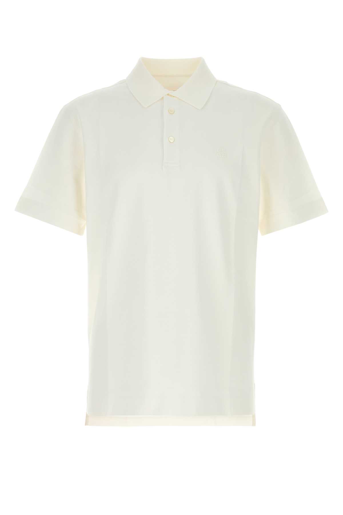Tシャツ・カットソー GIVENCHY White Piquet Polo Shirt s-l400.jpg