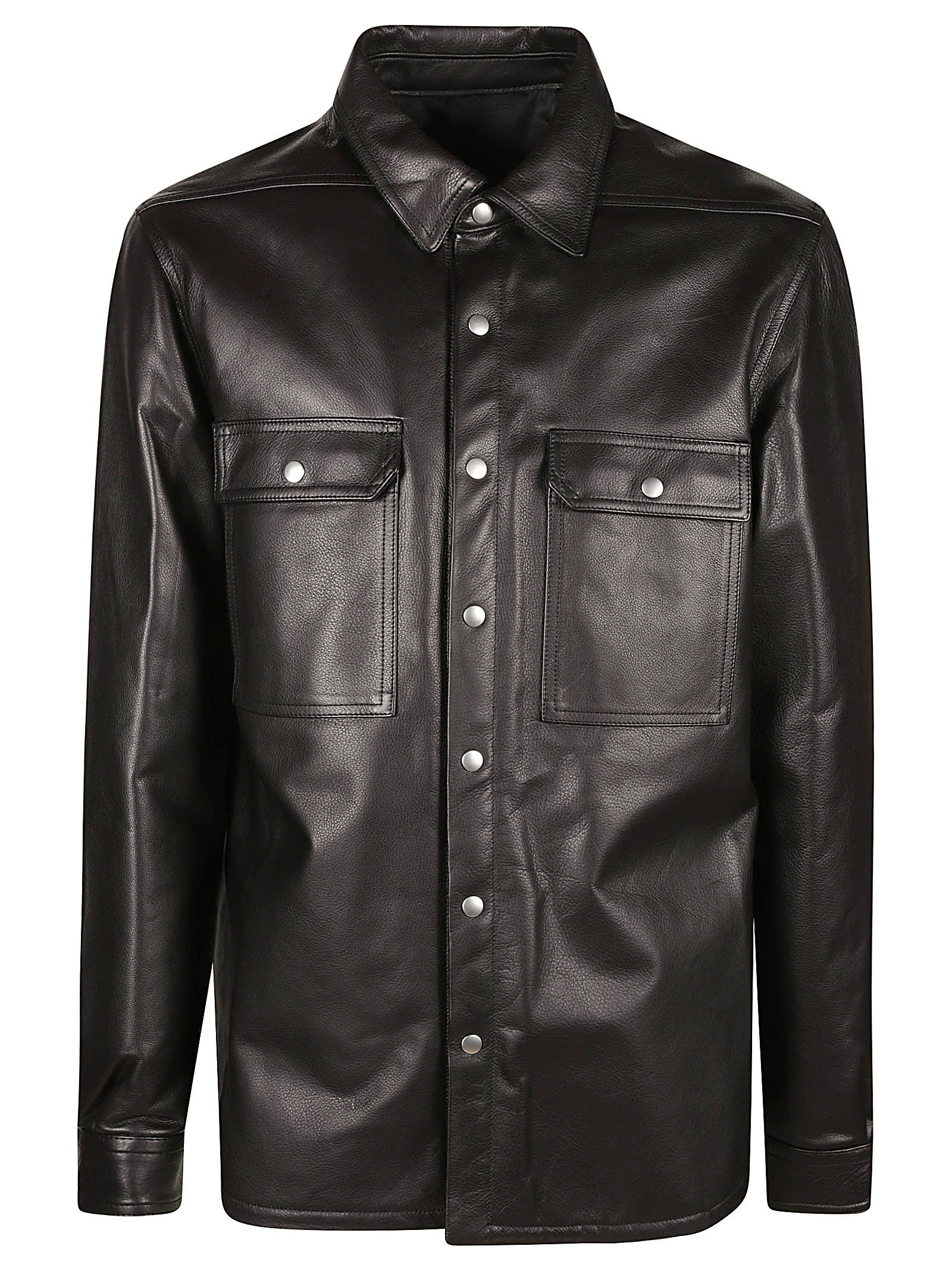 Rick Owens Leather Outershirt レザージャケット 通販 | italist