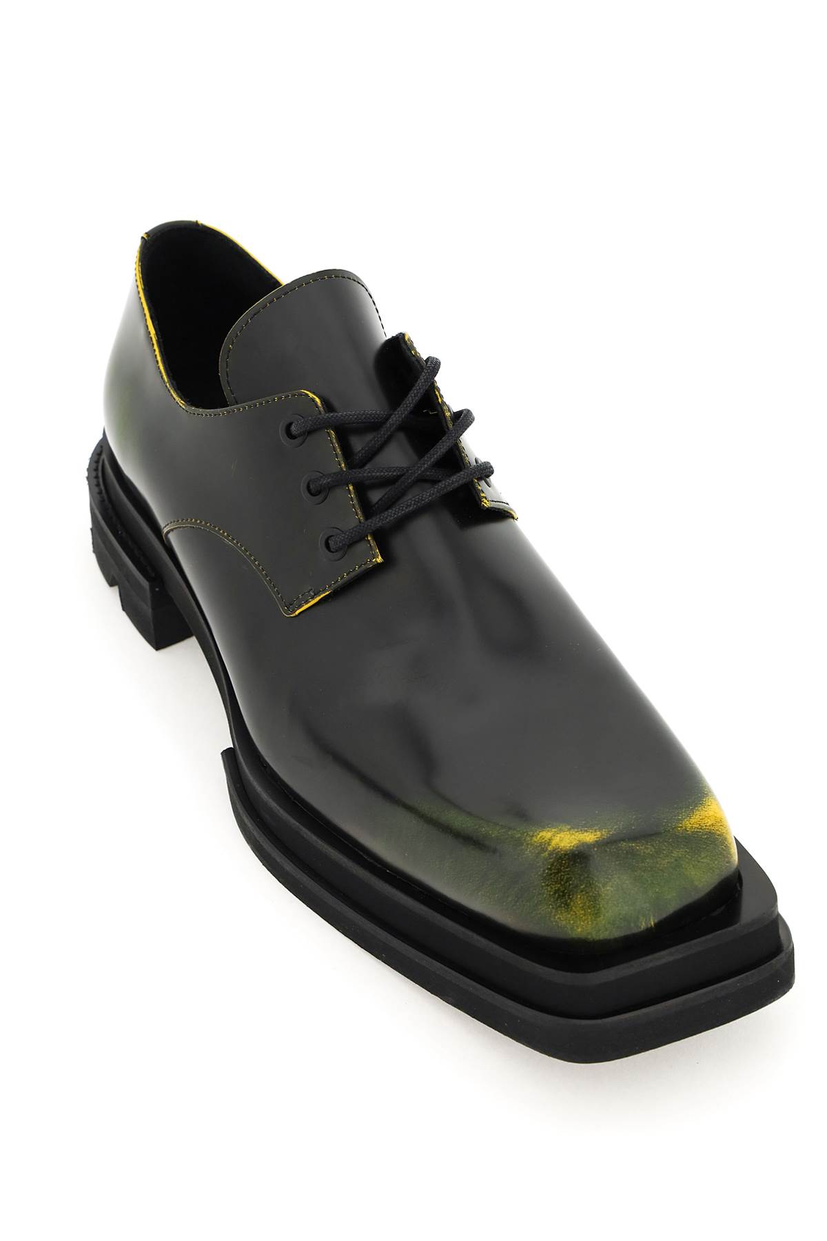 JORDANLUCA Squared-toe Leather Derby Shoes ローファー＆デッキ ...