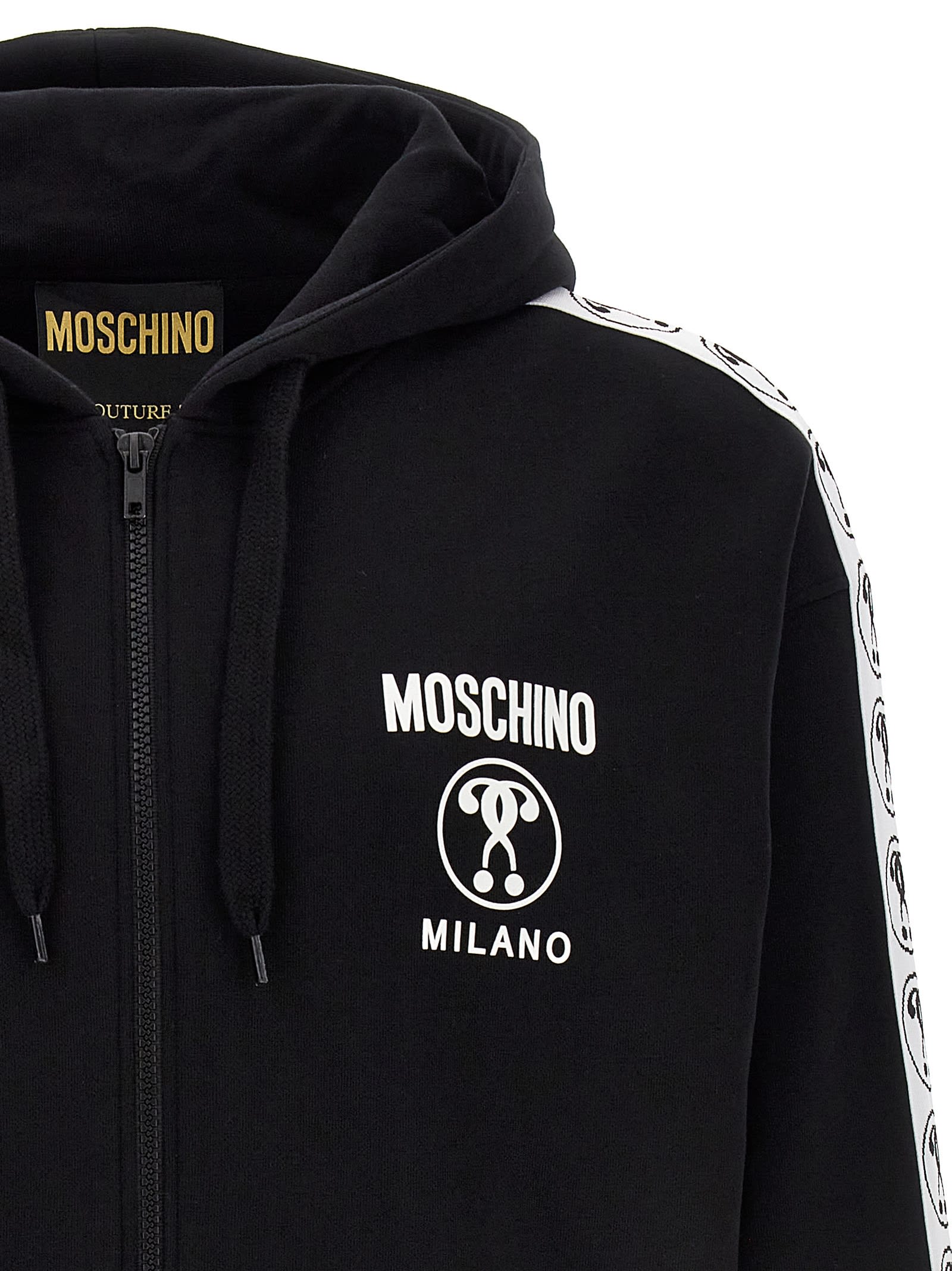 Moschino Double Question Mark Hoodie | italist Moschino Double Question Mark Hoodie | italist