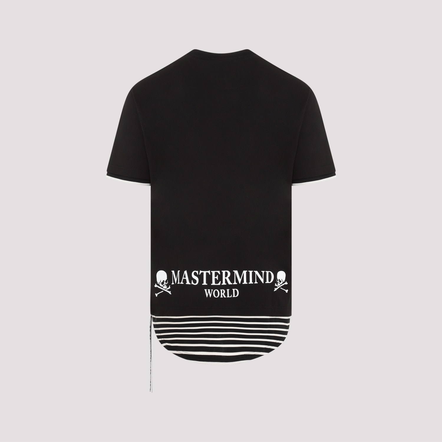新品タグ付き　MASTERMIND WORLD ロングスリーブ Tシャツ Mastermind World logo-print long-sleeve T-shirt | Black