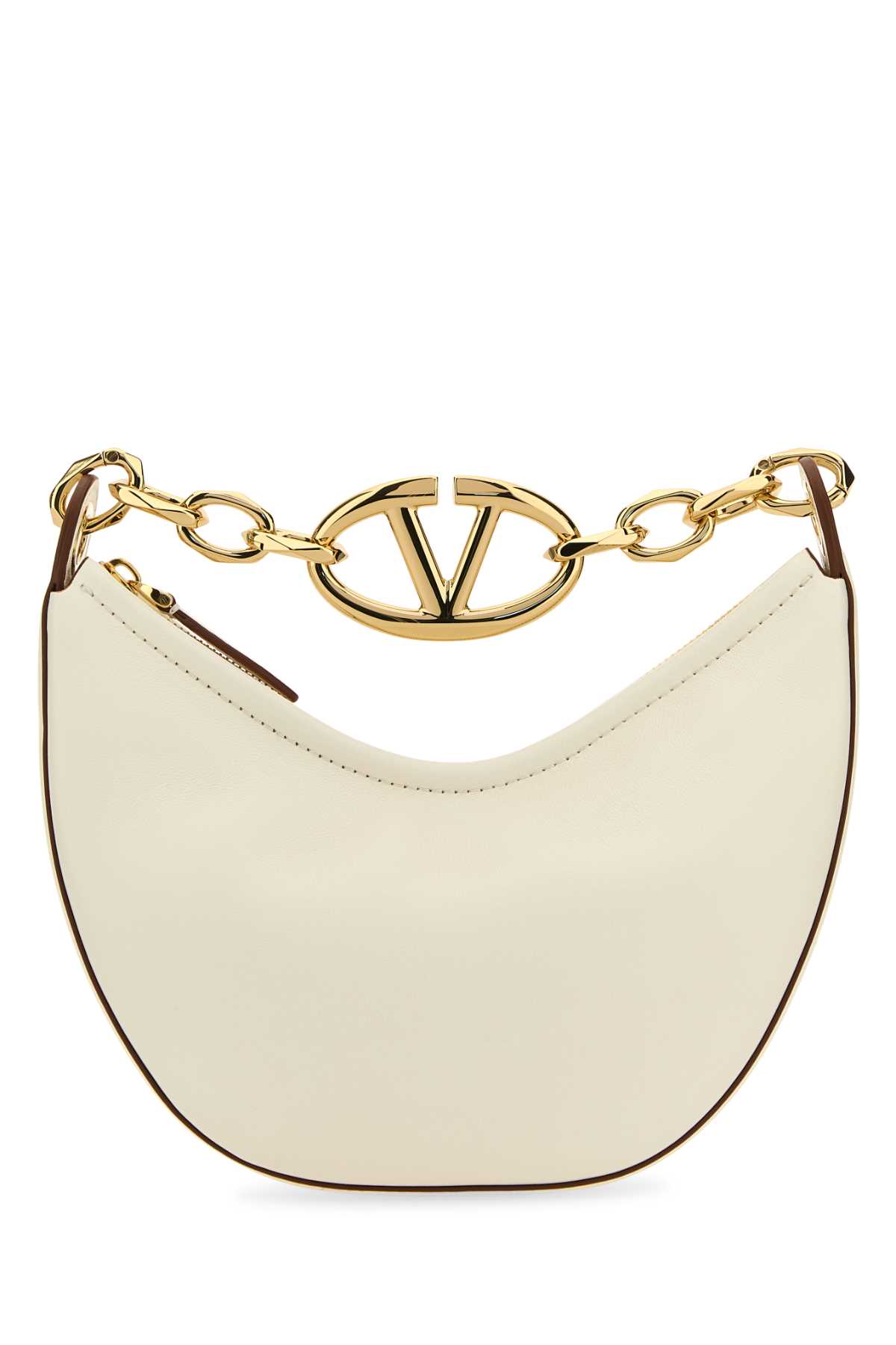 ハンドバッグ Valentino Garavani Ivory Leather Mini Hobo Vlogo Moon Handba Valentino Garavani Mini Hobo Vlogo Moon Handbag | italist