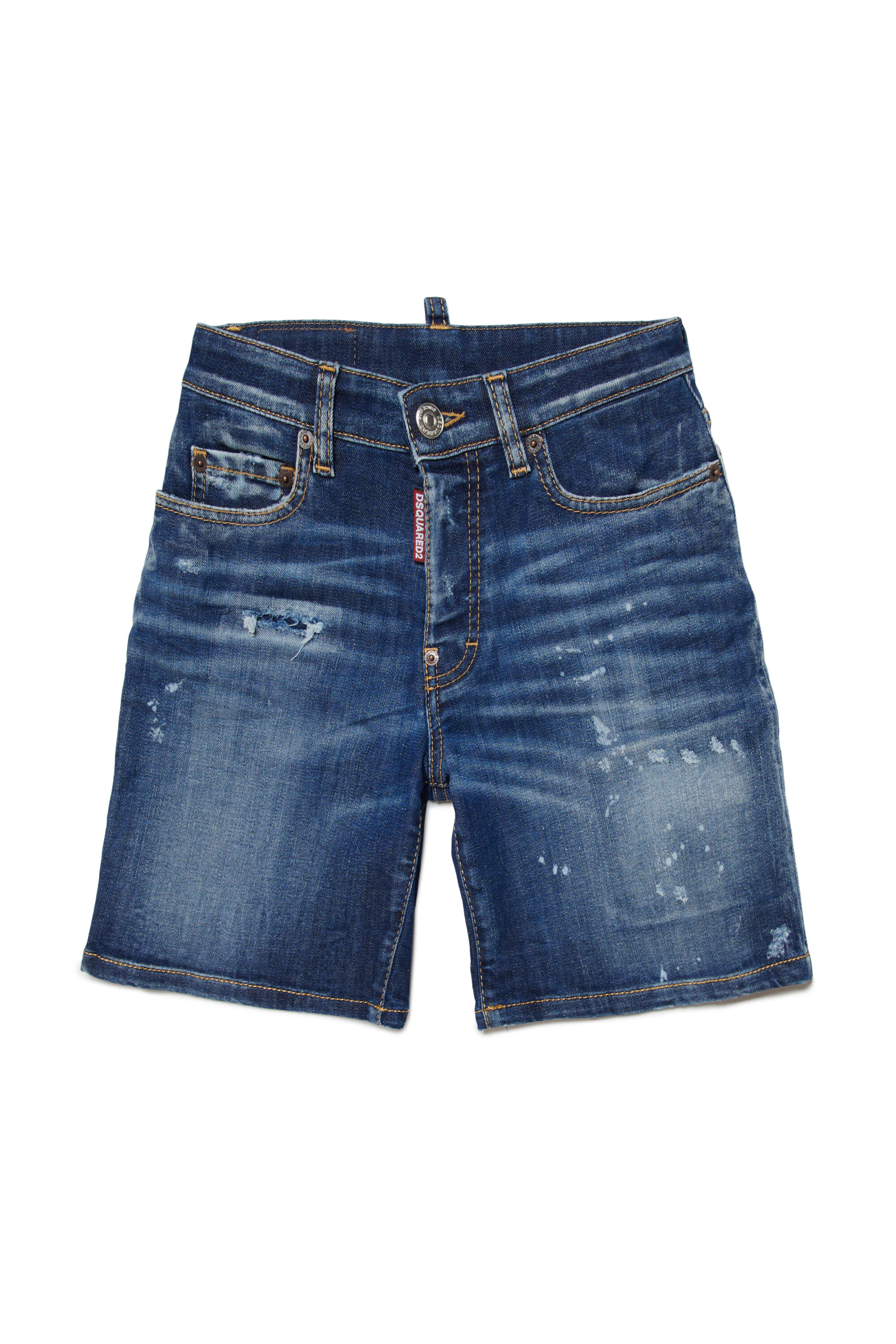 Dsquared2 D2p460m Shorts Dsquared Dark Denim Shorts With
