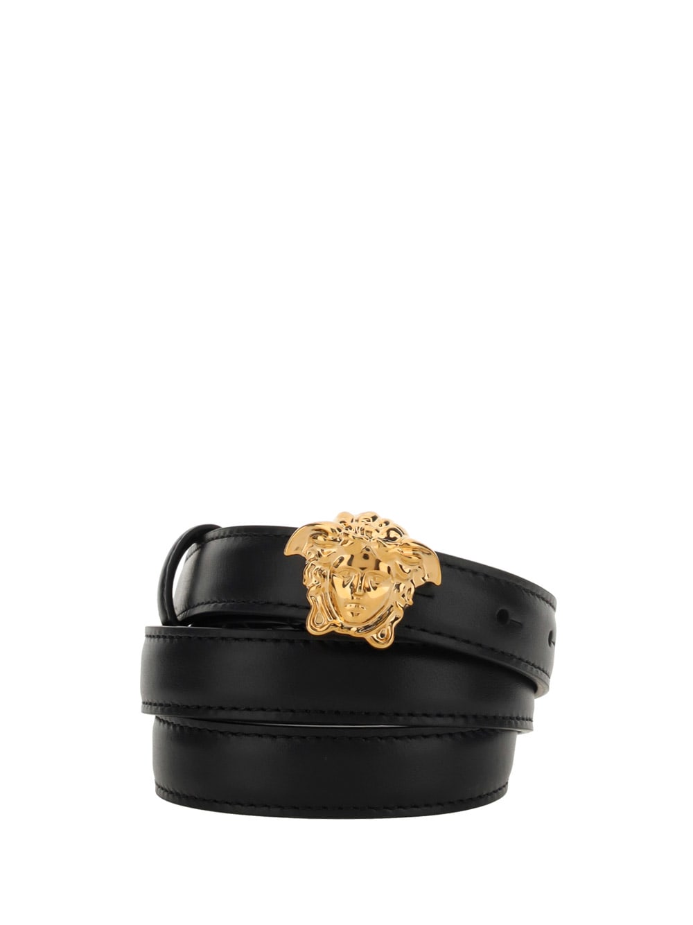 ベルト VERSACE SS25 'Medusa' belt (1014415DV3T 1B00V) La Medusa Crystal Leather Belt 4 cm Black | VERSACE US
